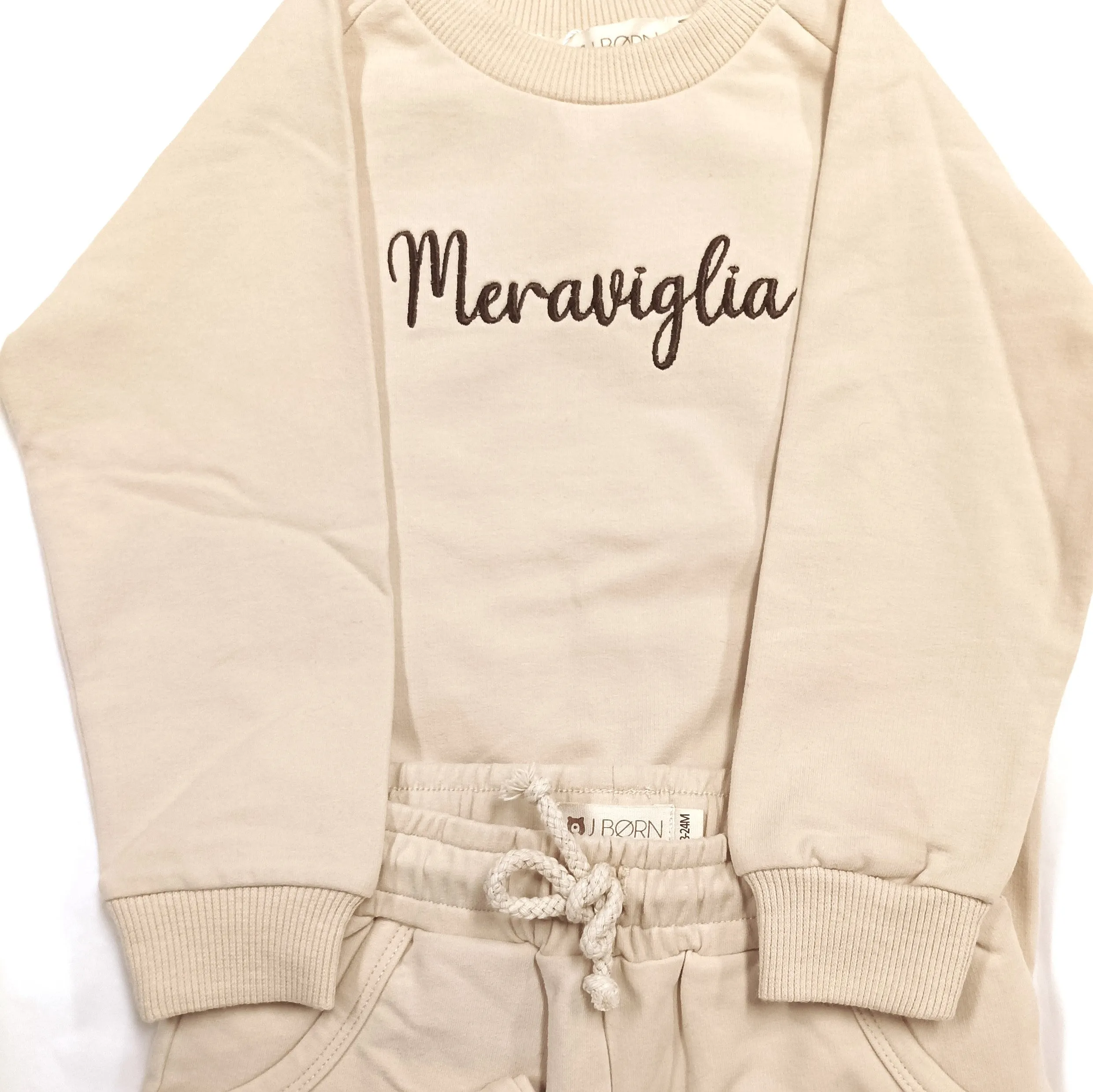 JBØRN Organic Cotton Baby Sweater & Joggers Set | Personalisable