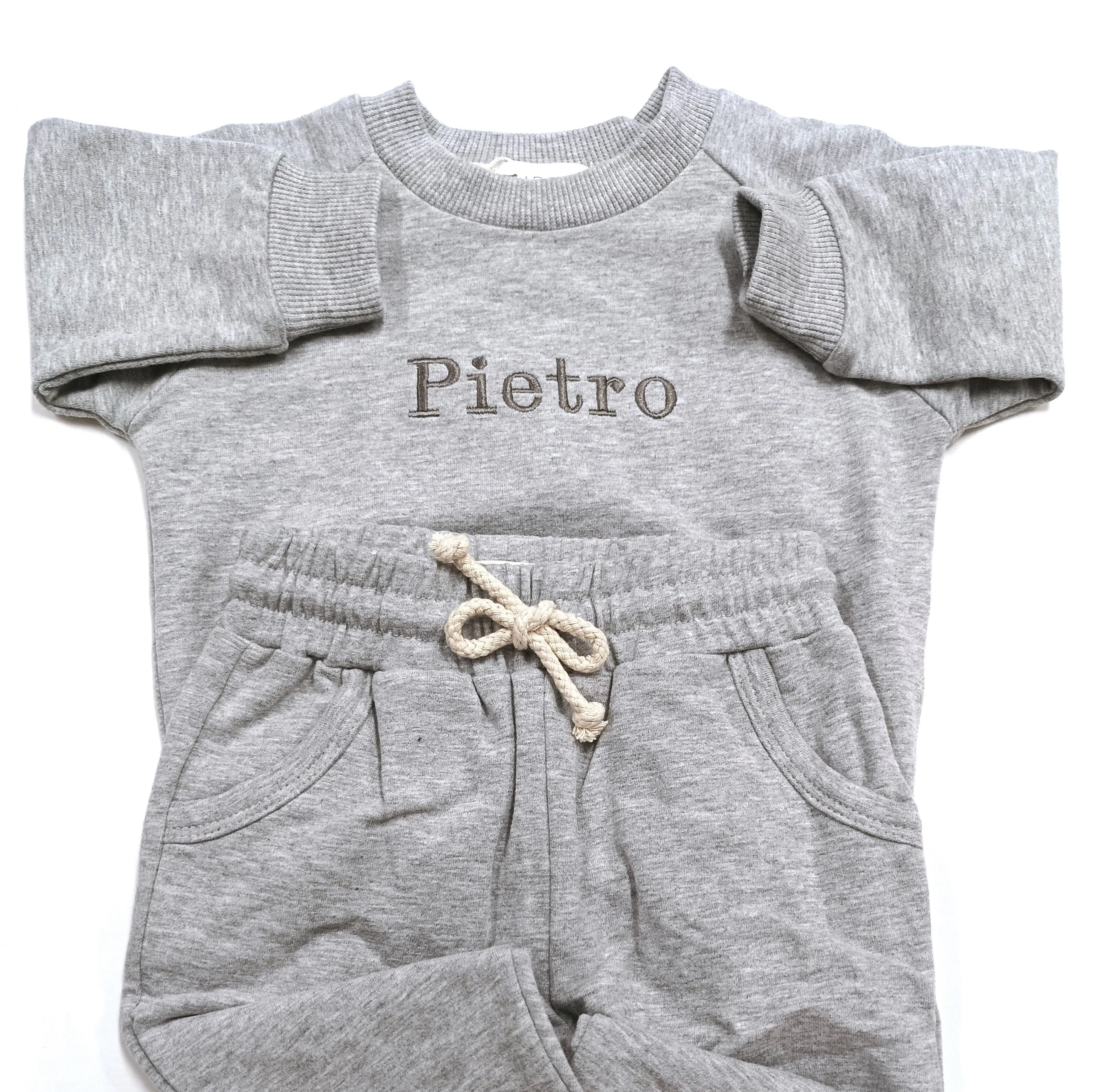 JBØRN Organic Cotton Baby Sweater & Joggers Set | Personalisable