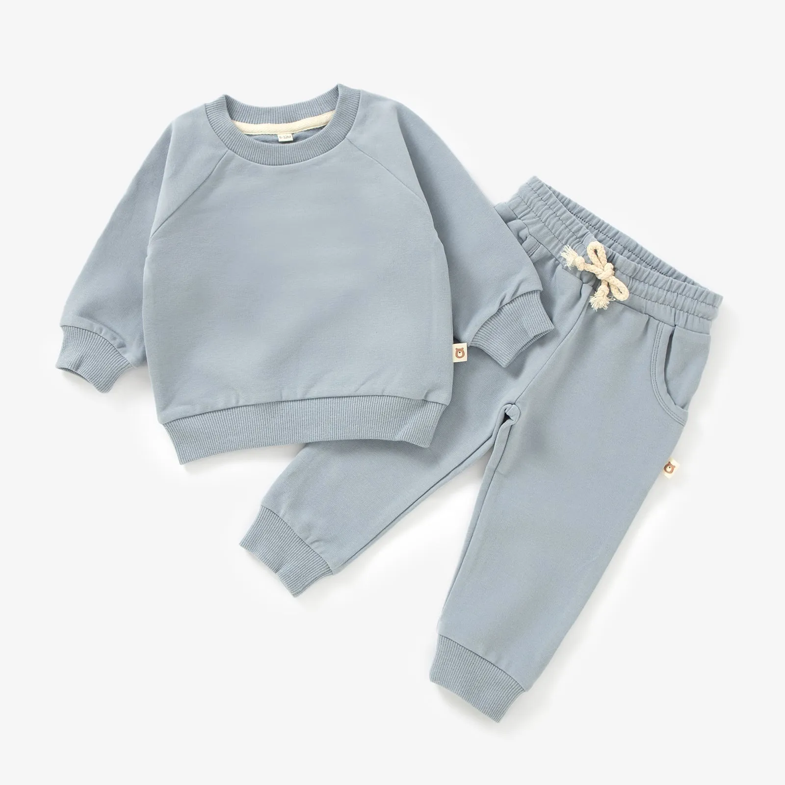 JBØRN Organic Cotton Baby Sweater & Joggers Set | Personalisable