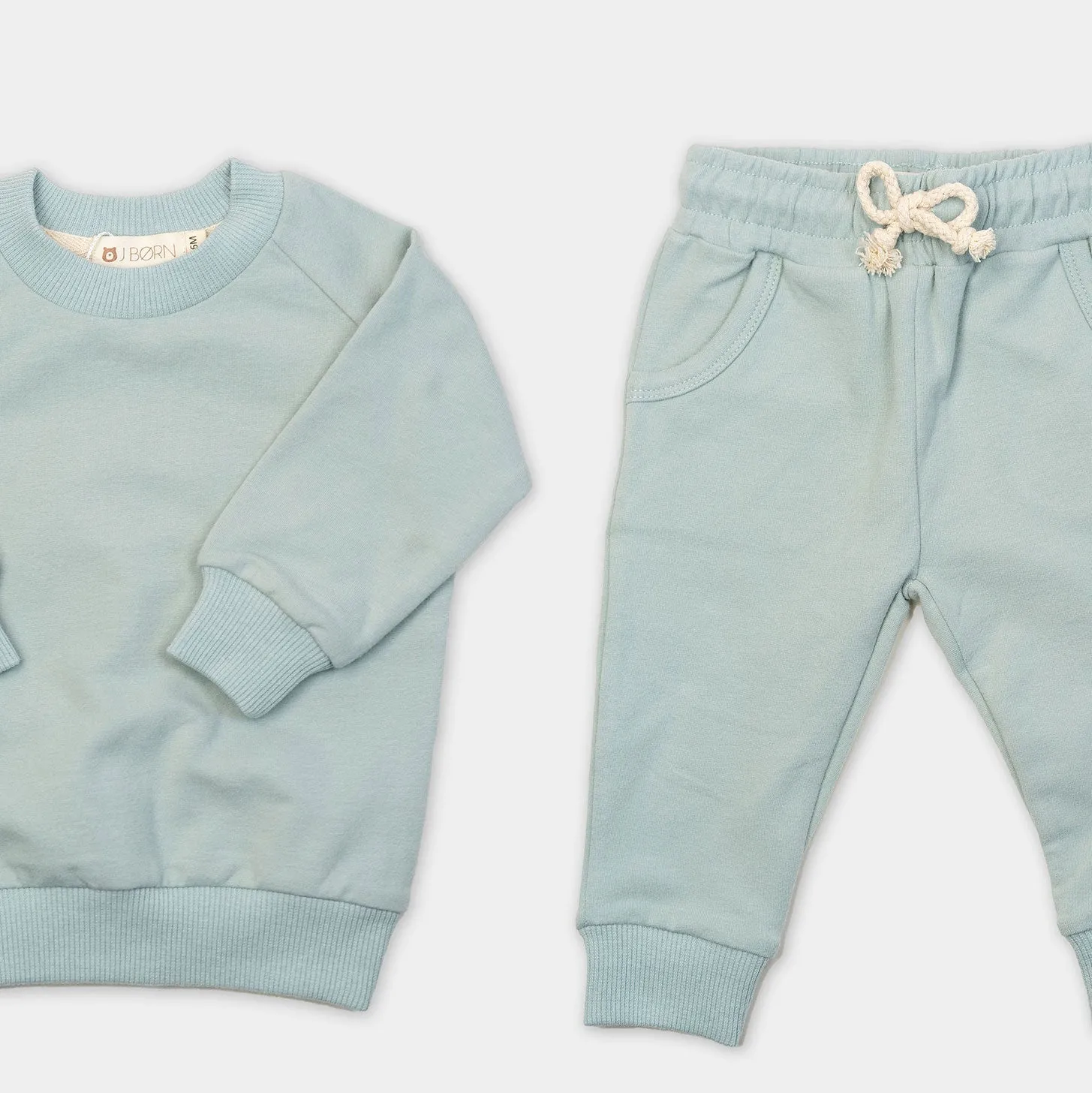 JBØRN Organic Cotton Baby Sweater & Joggers Set | Personalisable