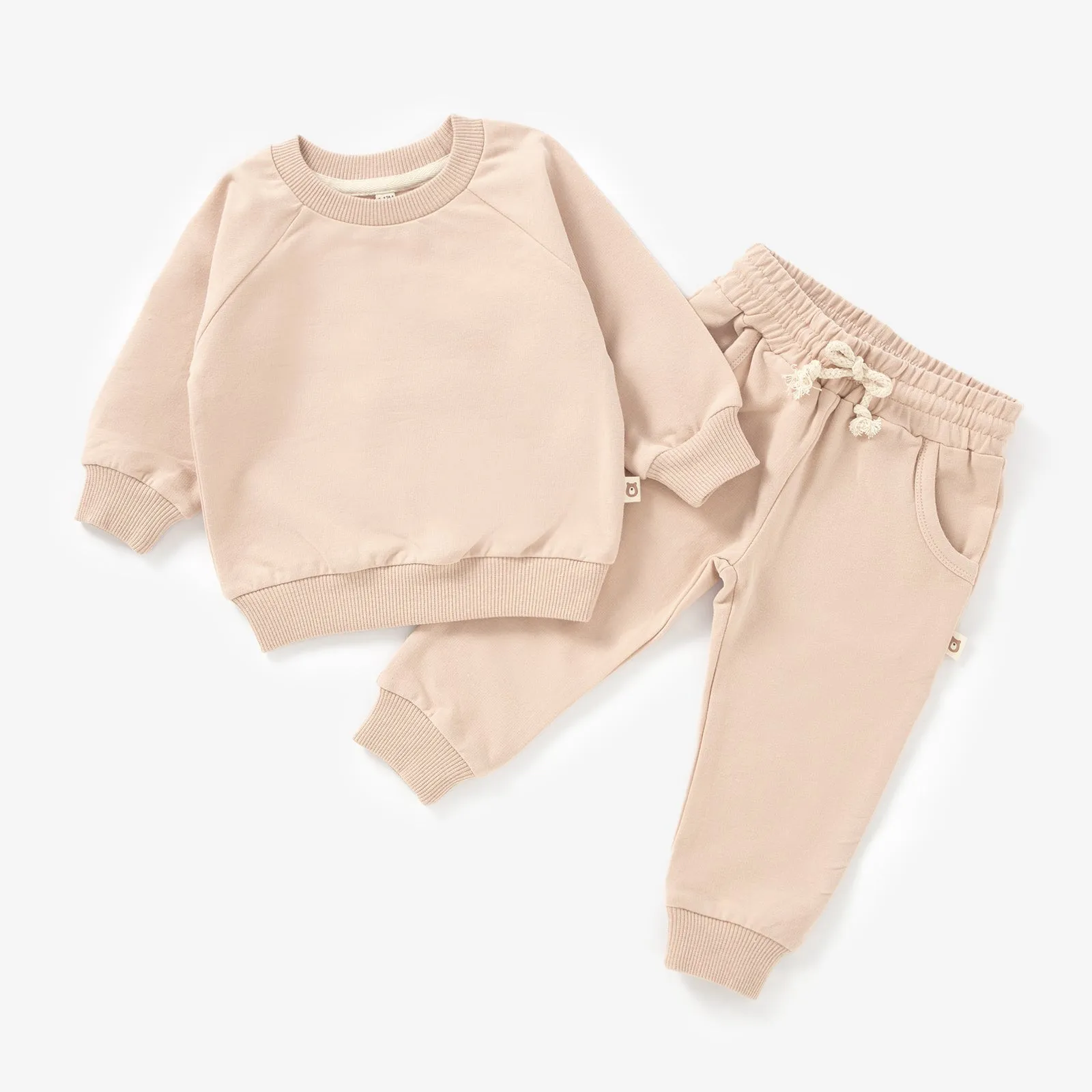 JBØRN Organic Cotton Baby Sweater & Joggers Set | Personalisable