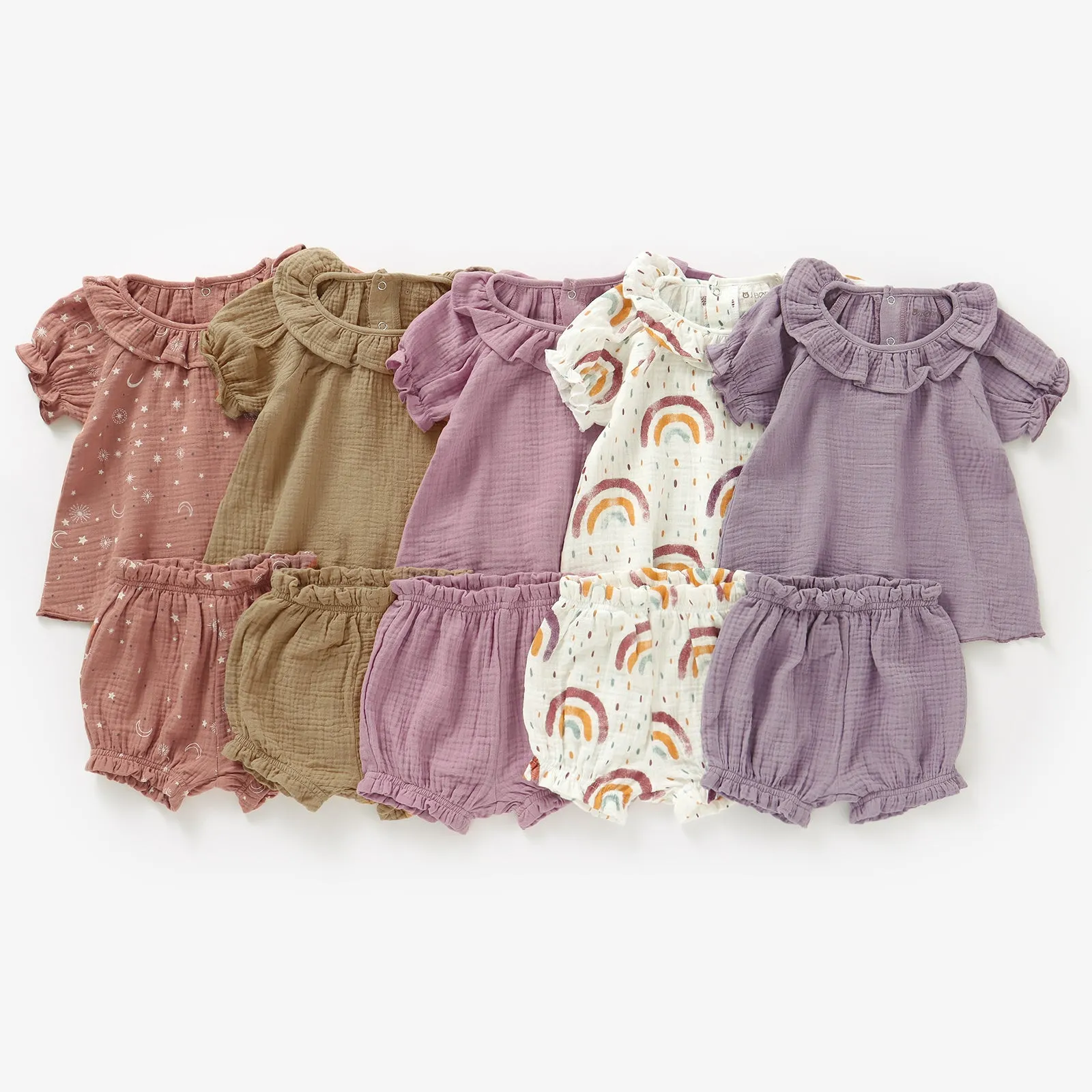 JBØRN Organic Cotton Muslin Baby Girl Outfit | Personalisable