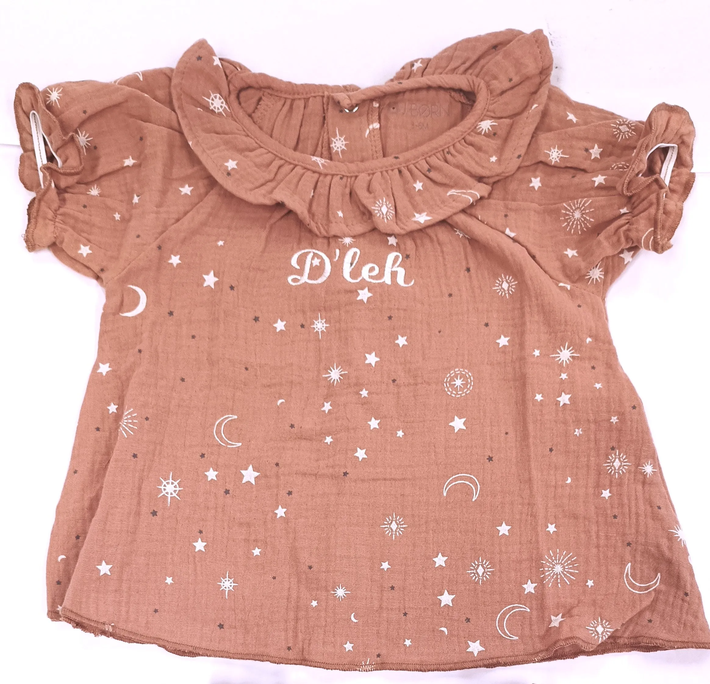 JBØRN Organic Cotton Muslin Baby Girl Outfit | Personalisable