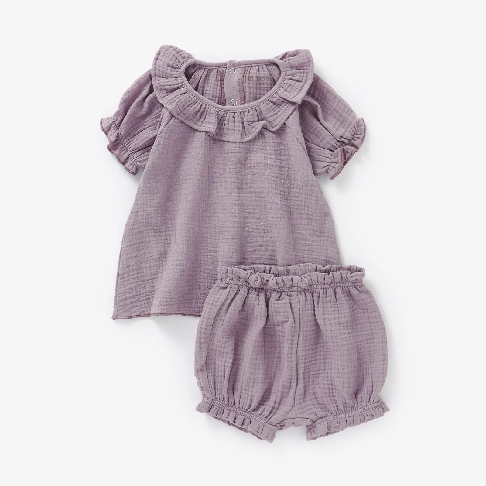 JBØRN Organic Cotton Muslin Baby Girl Outfit | Personalisable