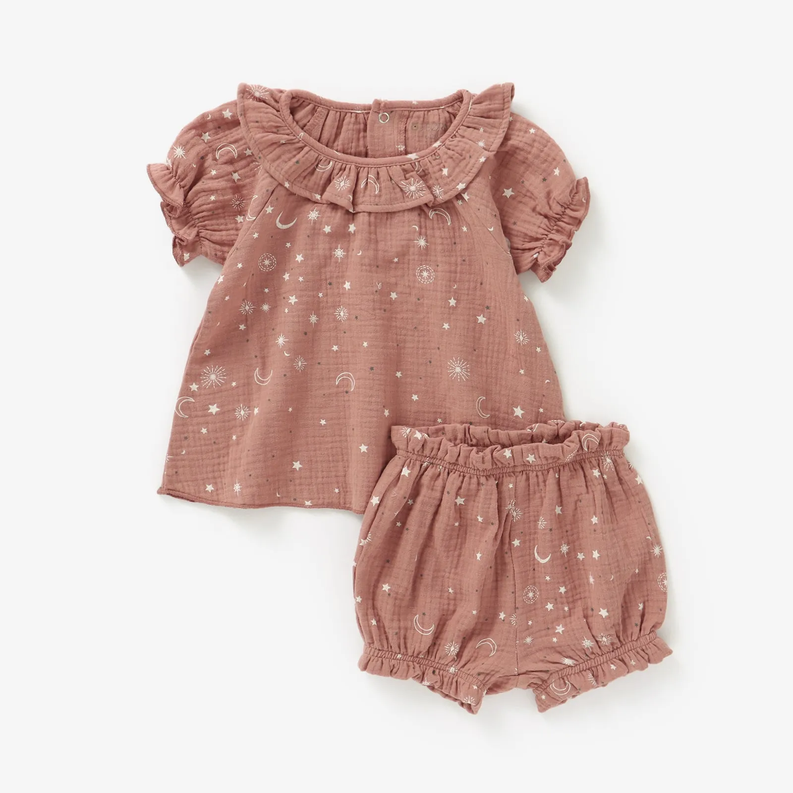 JBØRN Organic Cotton Muslin Baby Girl Outfit | Personalisable