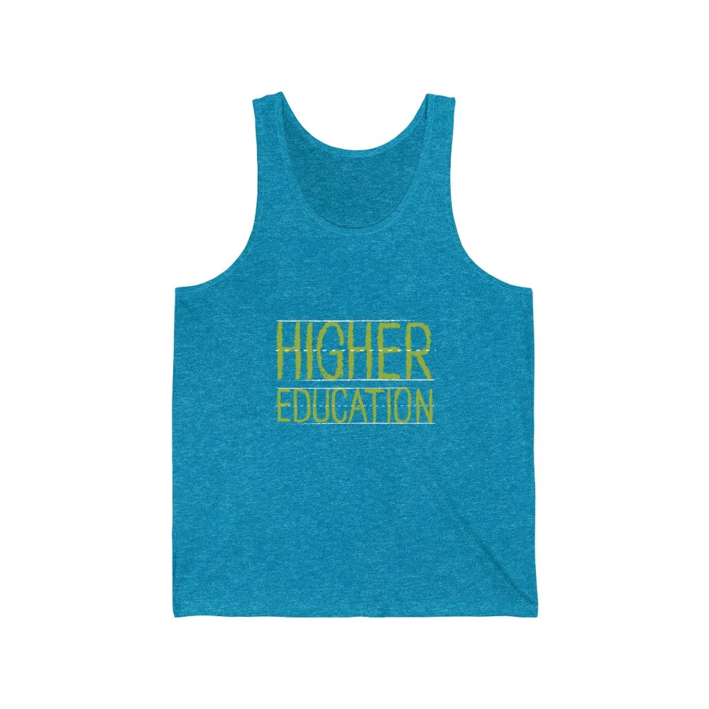 KCC Unisex Jersey Tank Top / Higher Education