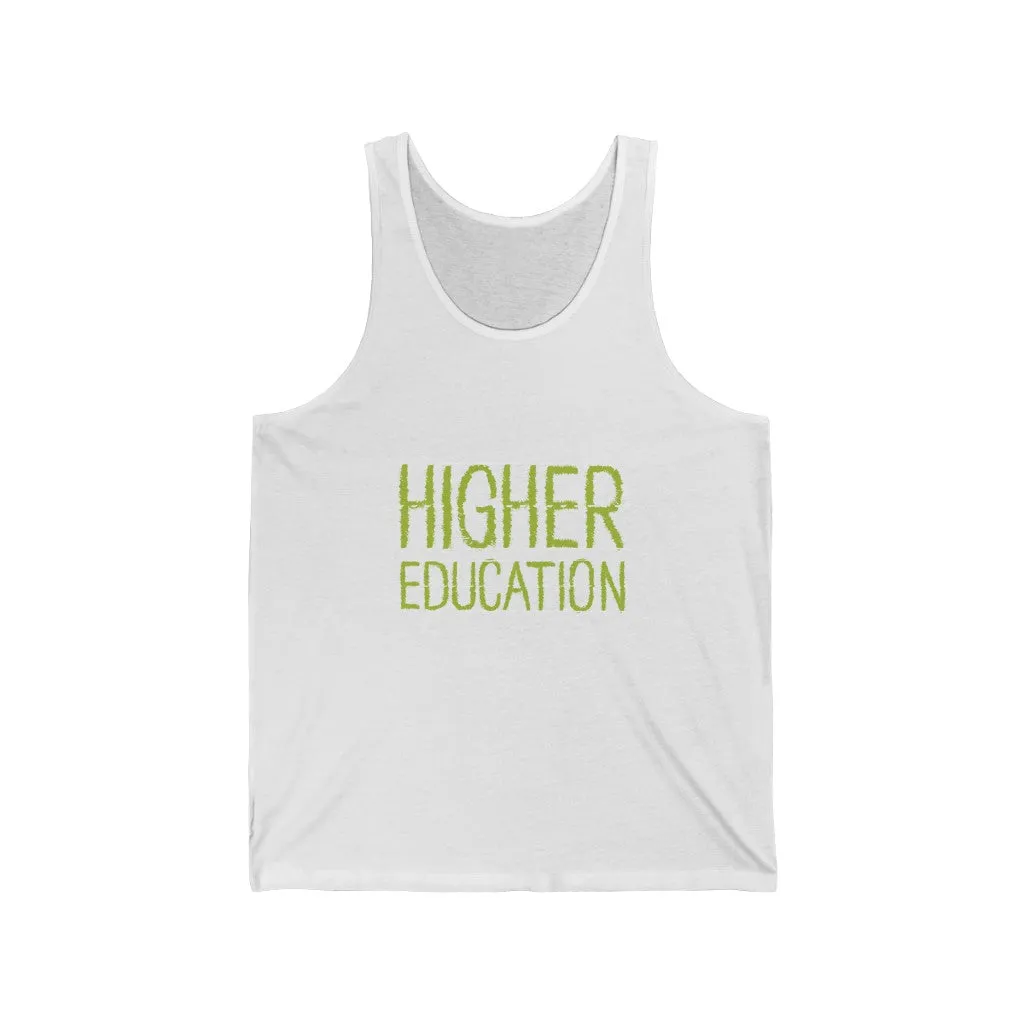 KCC Unisex Jersey Tank Top / Higher Education