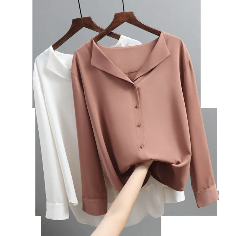 Lazy French Chiffon Shirt women