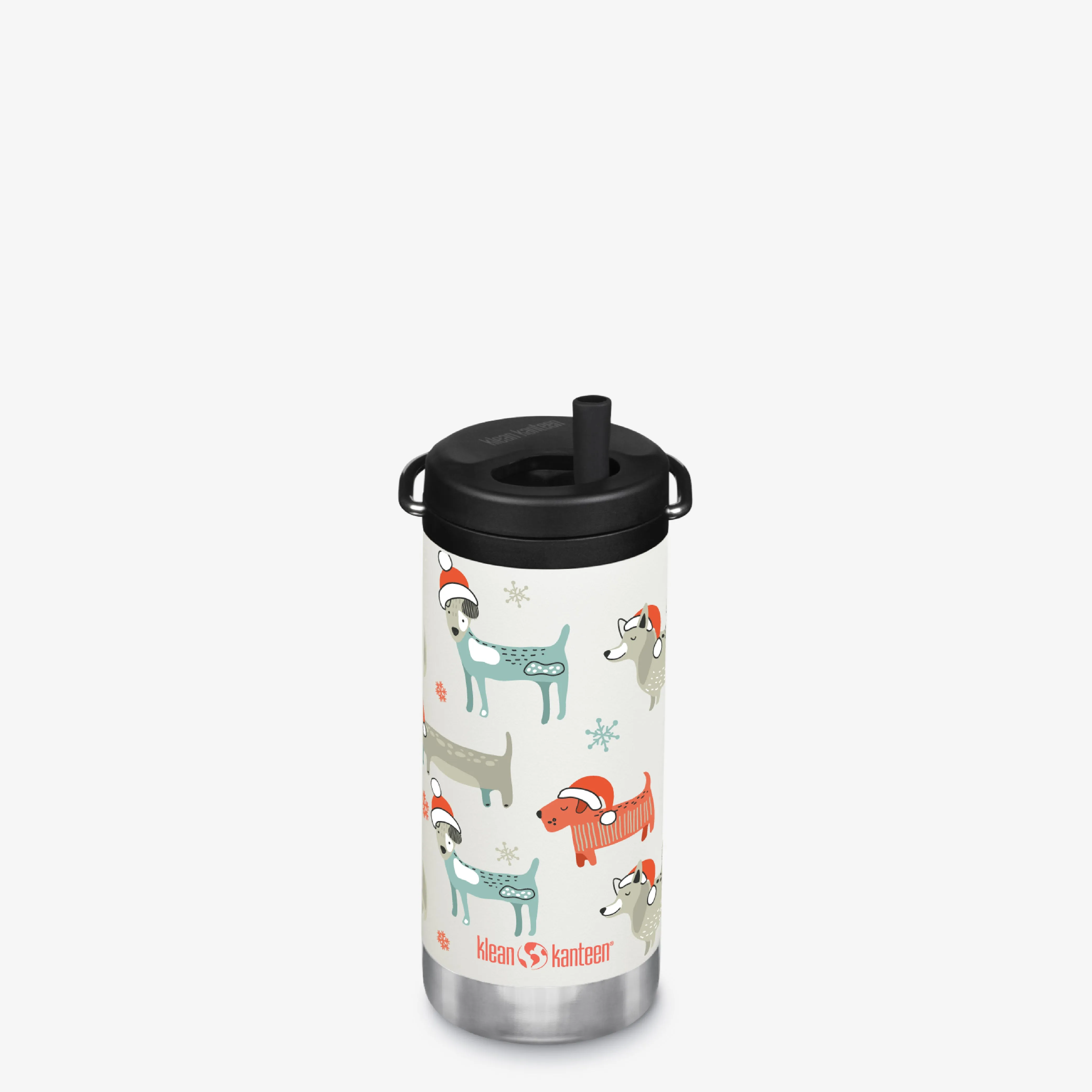 Limited Edition 12 oz TKWide Insulated Water Bottle with Twist Cap – Santa Dogs