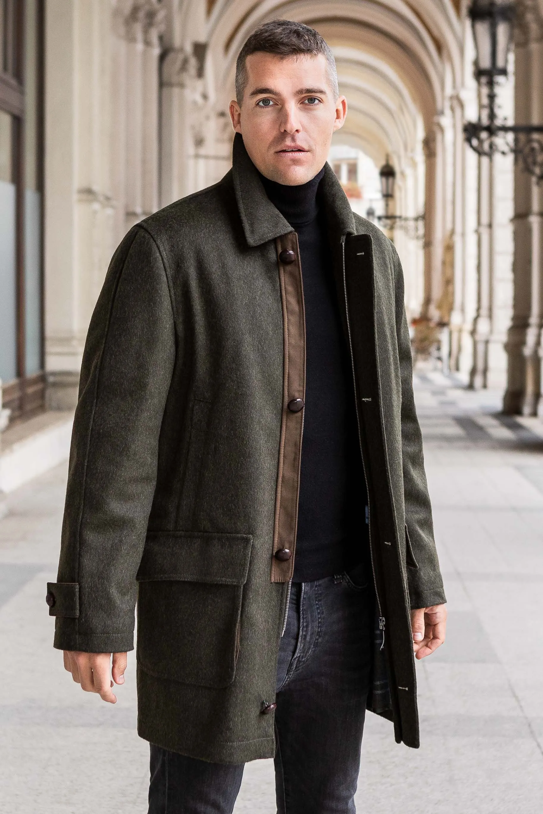 Loden Field Coat Olive