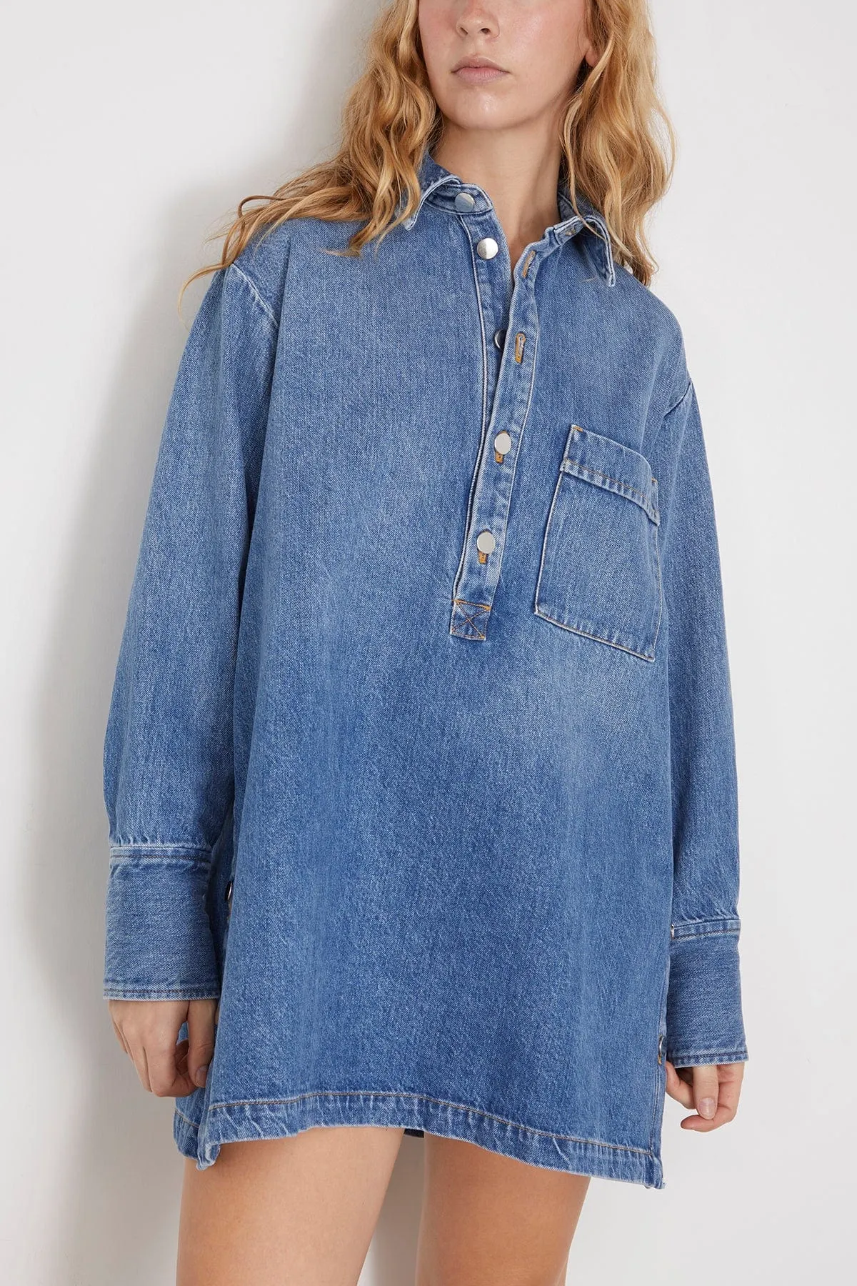 Long Sleeve Shirt in Indigo