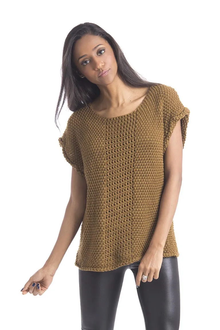 Loose Fit Waffle Knit Jumper