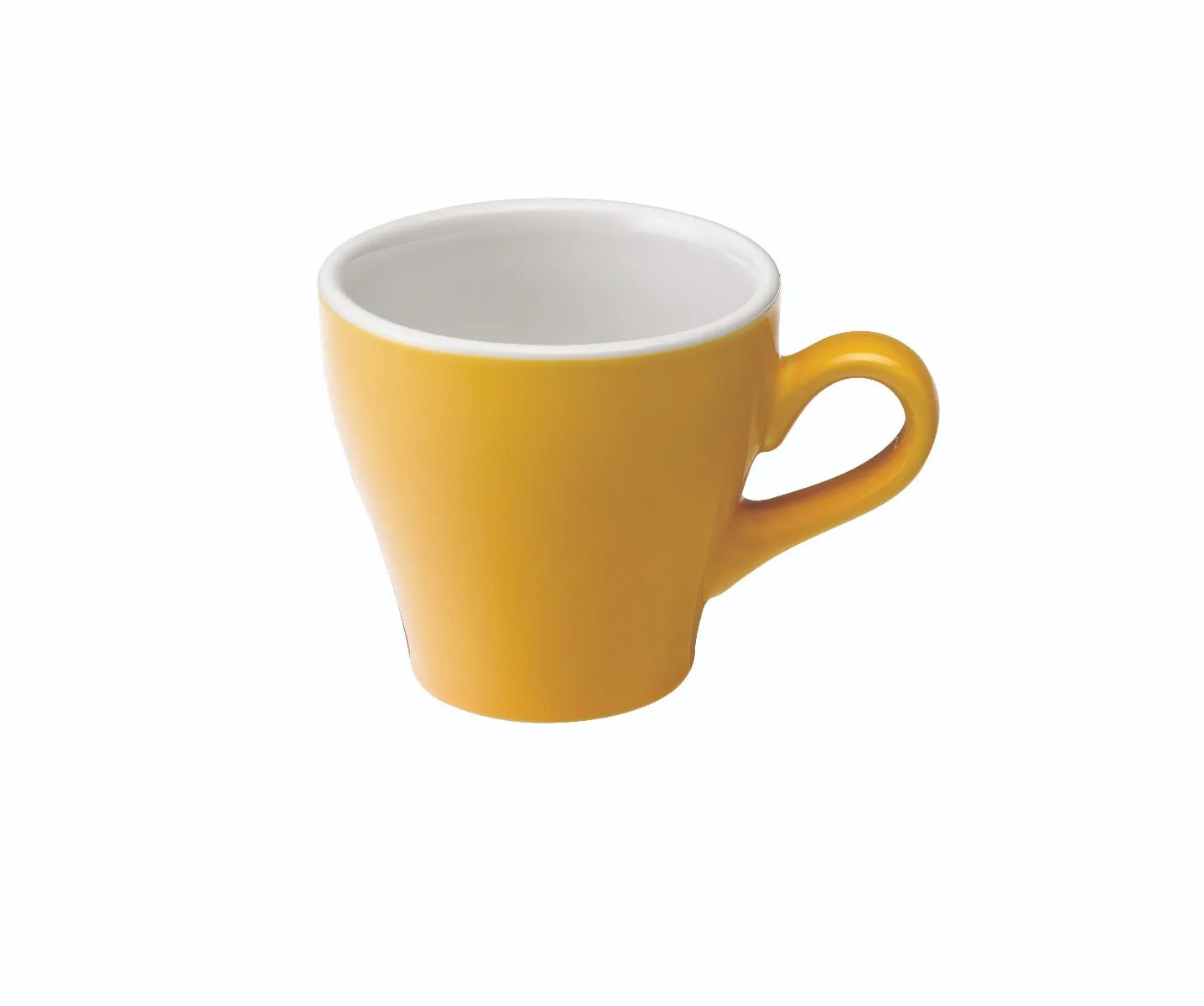 Loveramics Tulip Style Cappuccino Cup & Saucer - Yellow (6oz/180ml)