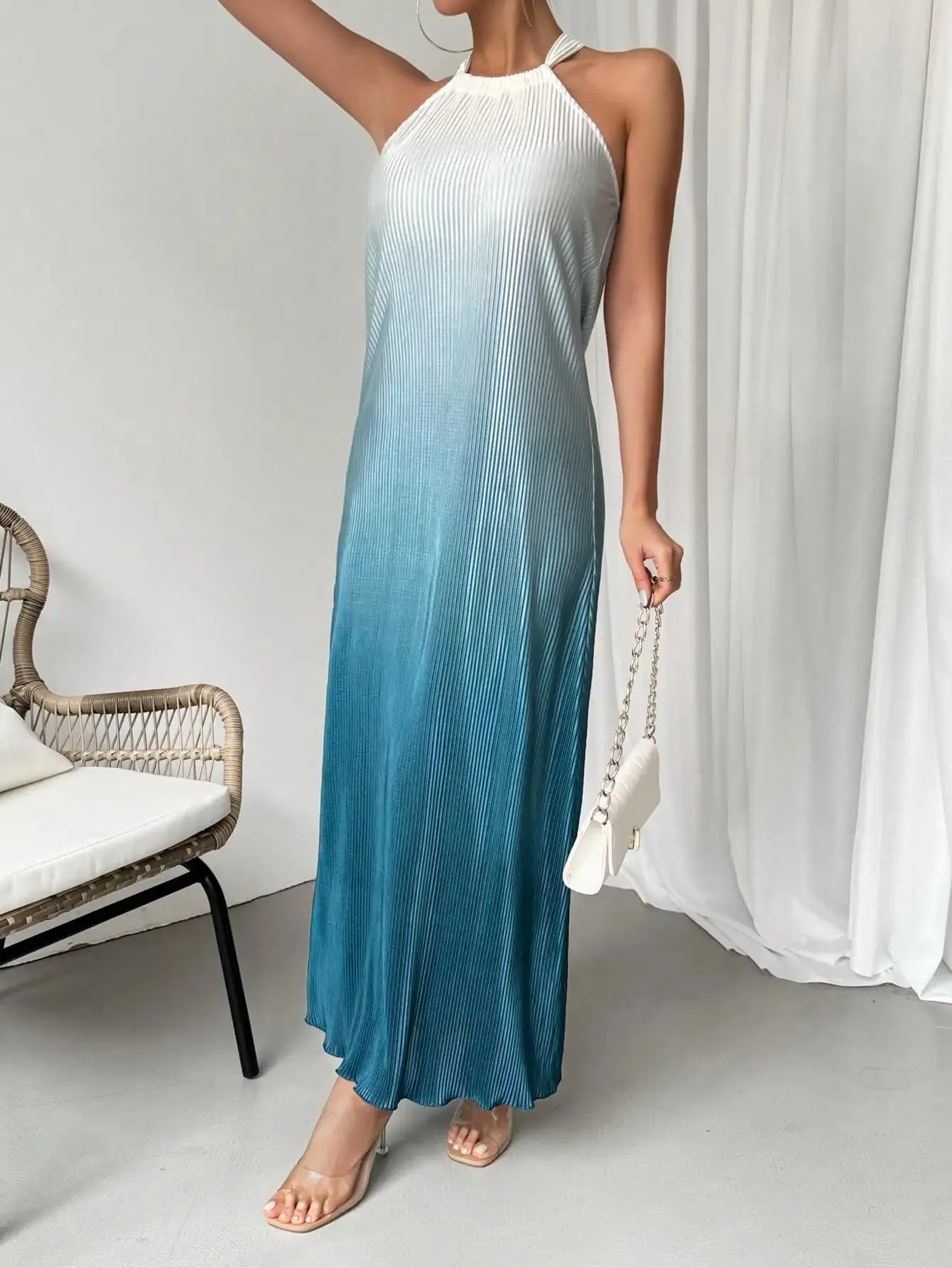 LVSANW Cross border European and American fashion slim and tall long dresses