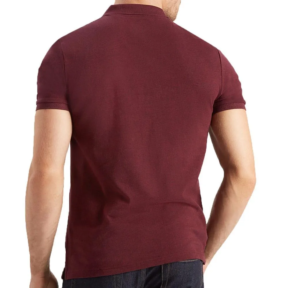 Lyle & Scott Polo Shirt  - Burgundy Claret Marl