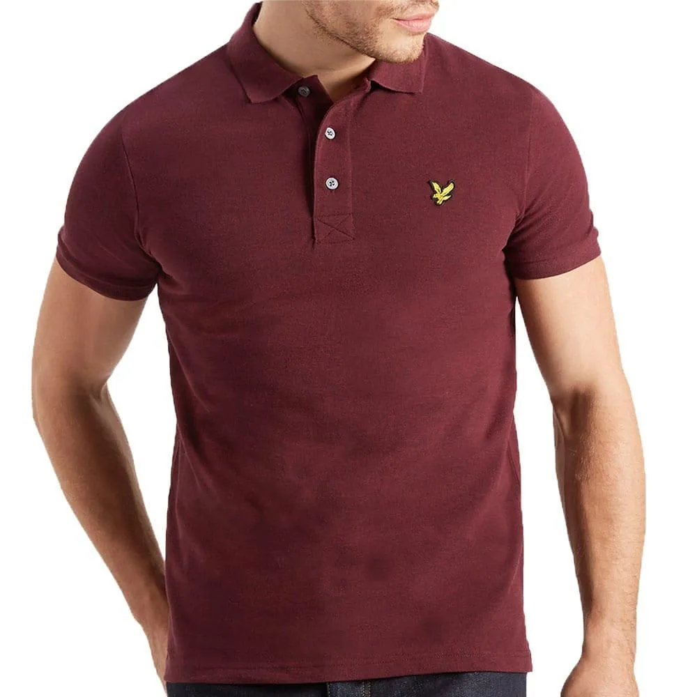 Lyle & Scott Polo Shirt  - Burgundy Claret Marl