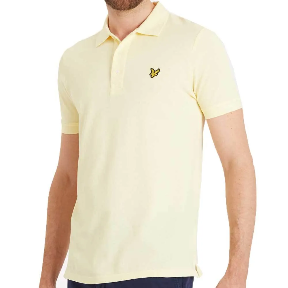 Lyle And Scott Plain Polo Shirt - Butter Cream Yellow