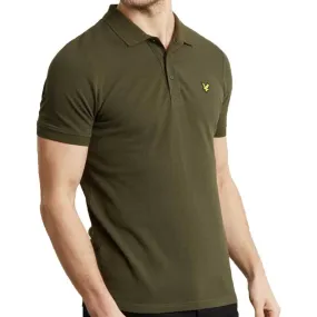 Lyle And Scott Plain Polo Shirt - Dark Sage Green