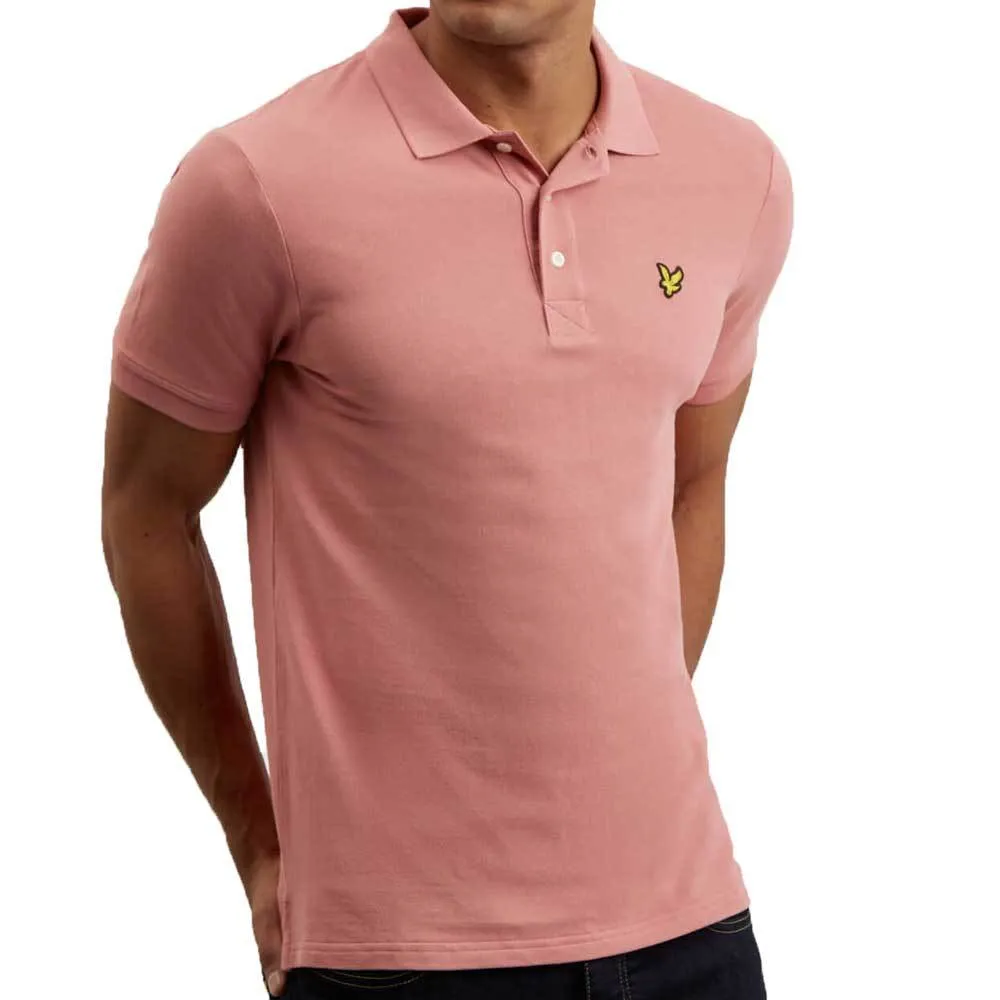 Lyle and Scott Plain Polo Shirt - Pink Shadow