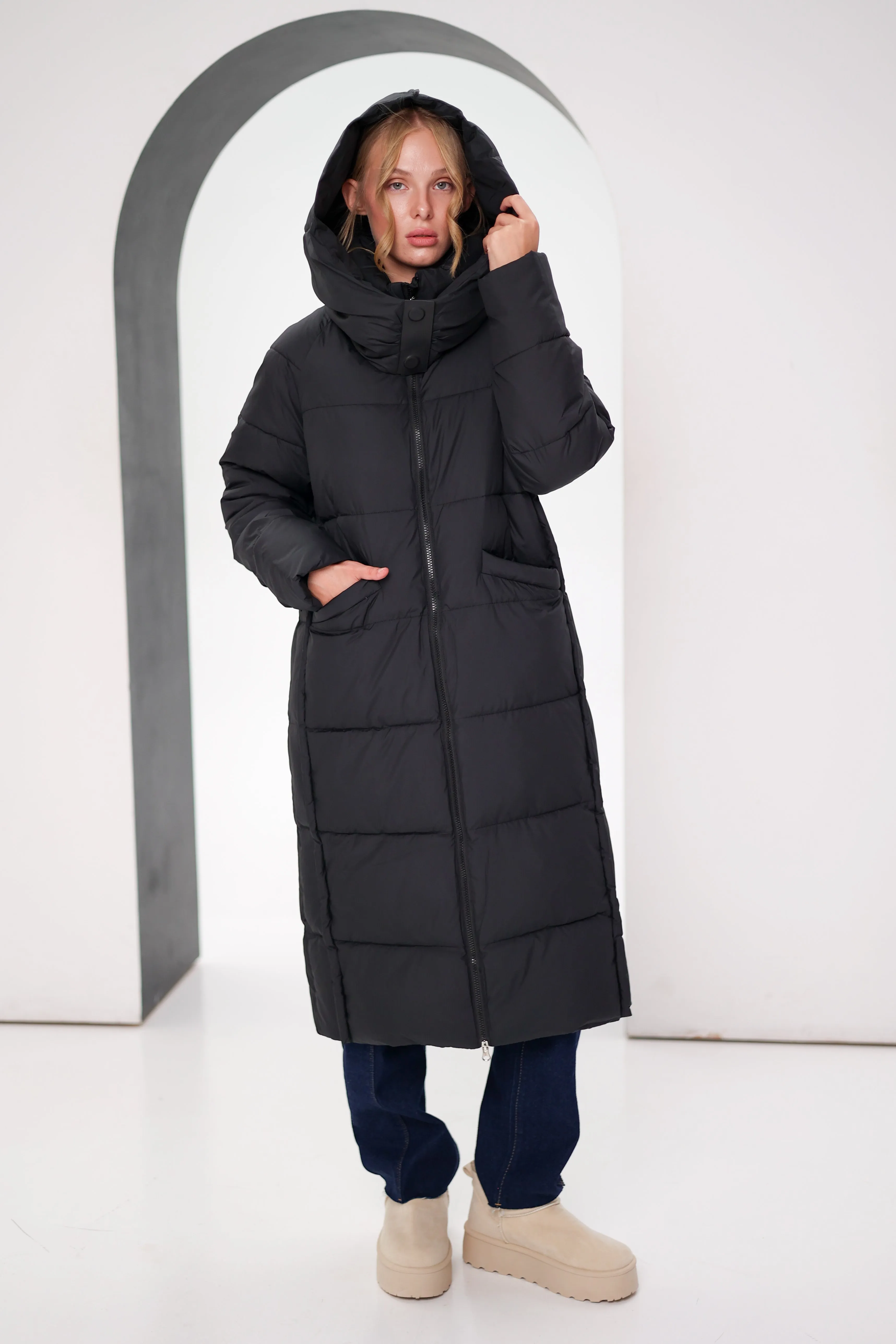 MagnaBio-Based Insulated Hooded Coat