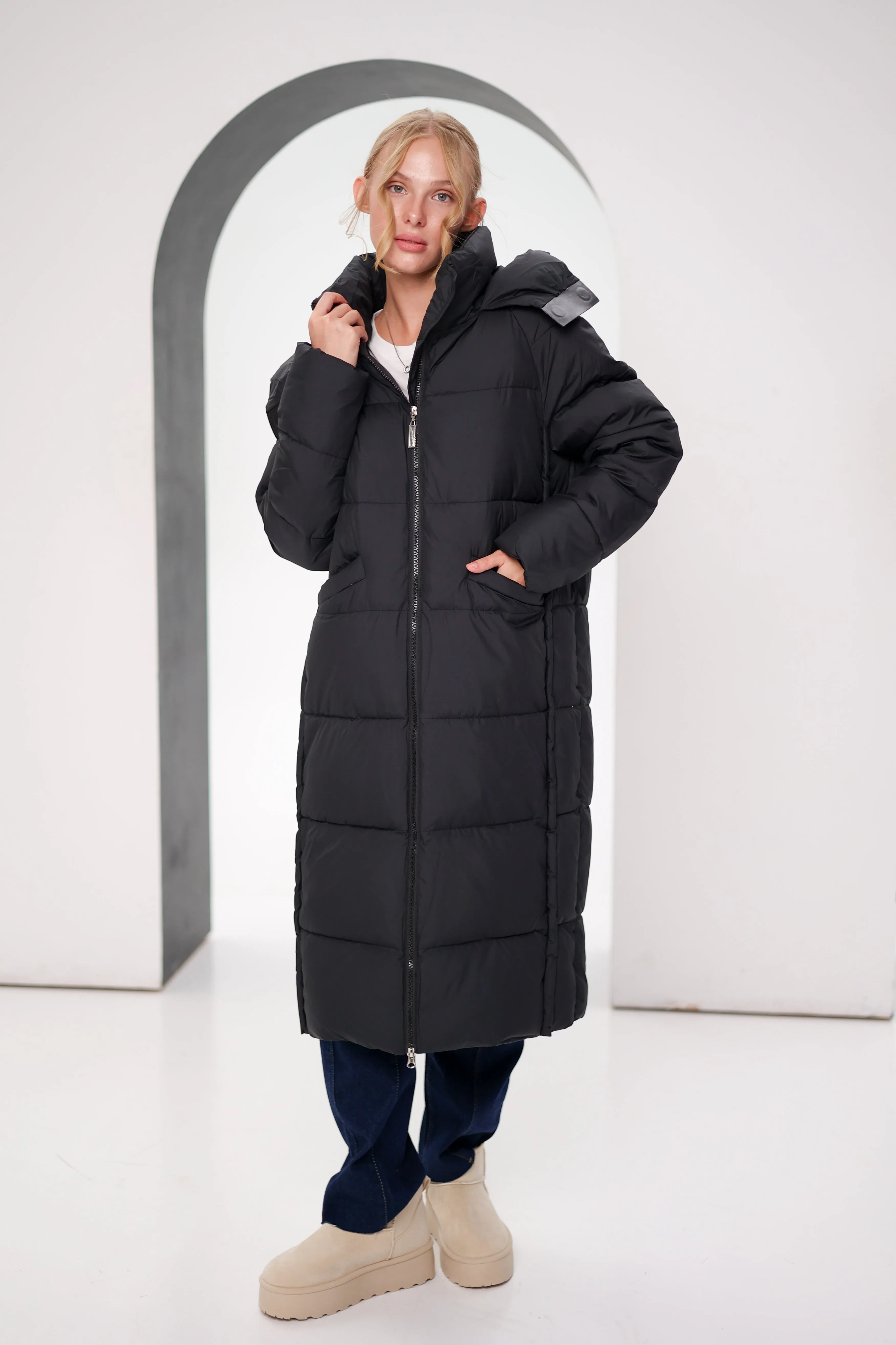 MagnaBio-Based Insulated Hooded Coat