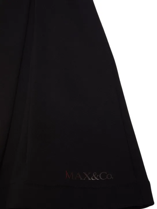 MAX&amp;Co.   Cotton gabardine pleated mini skirt 