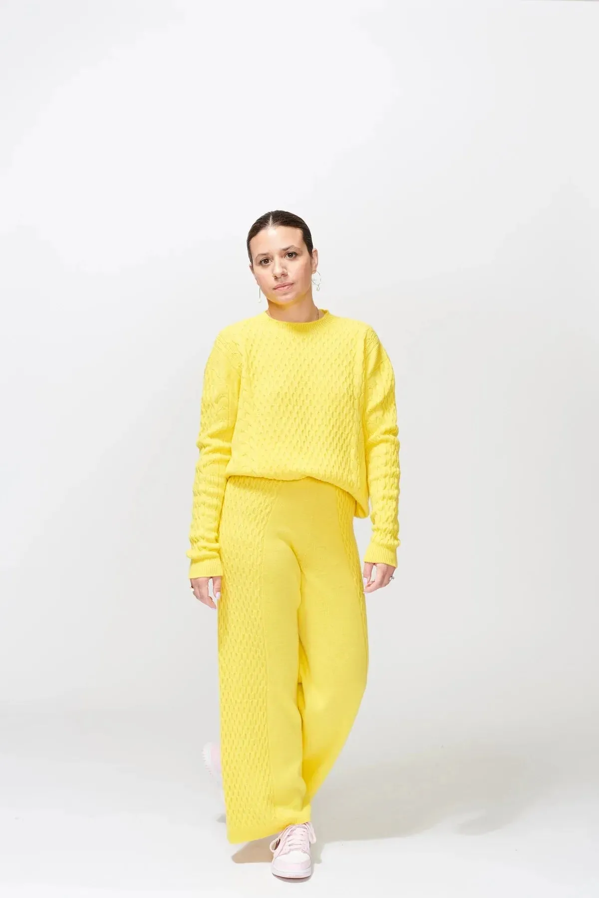 McIntyre Bella Sweater in Illuminating Yellow - Final Sale