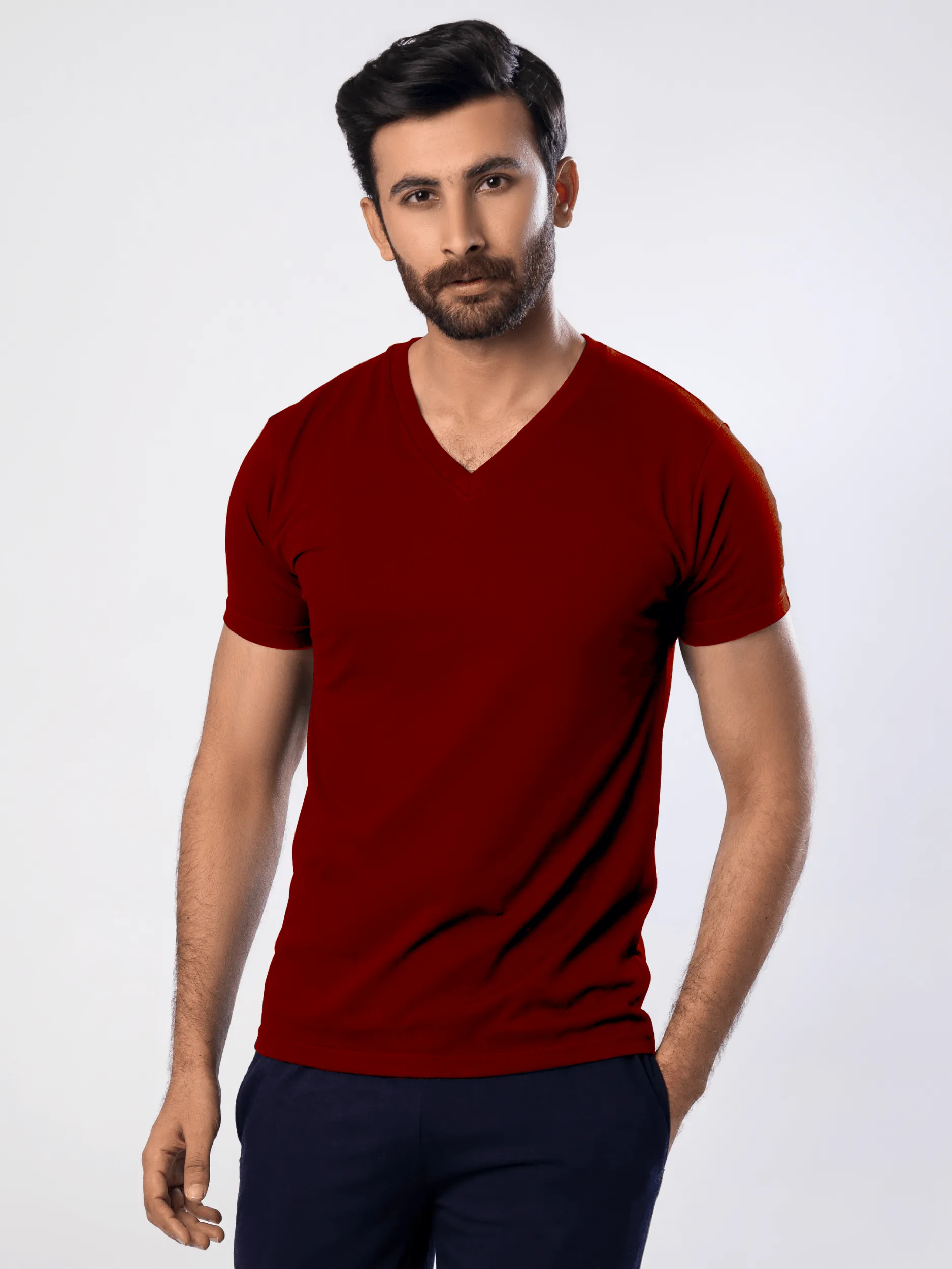 Men’s Essential V Neck (Short Sleeves)