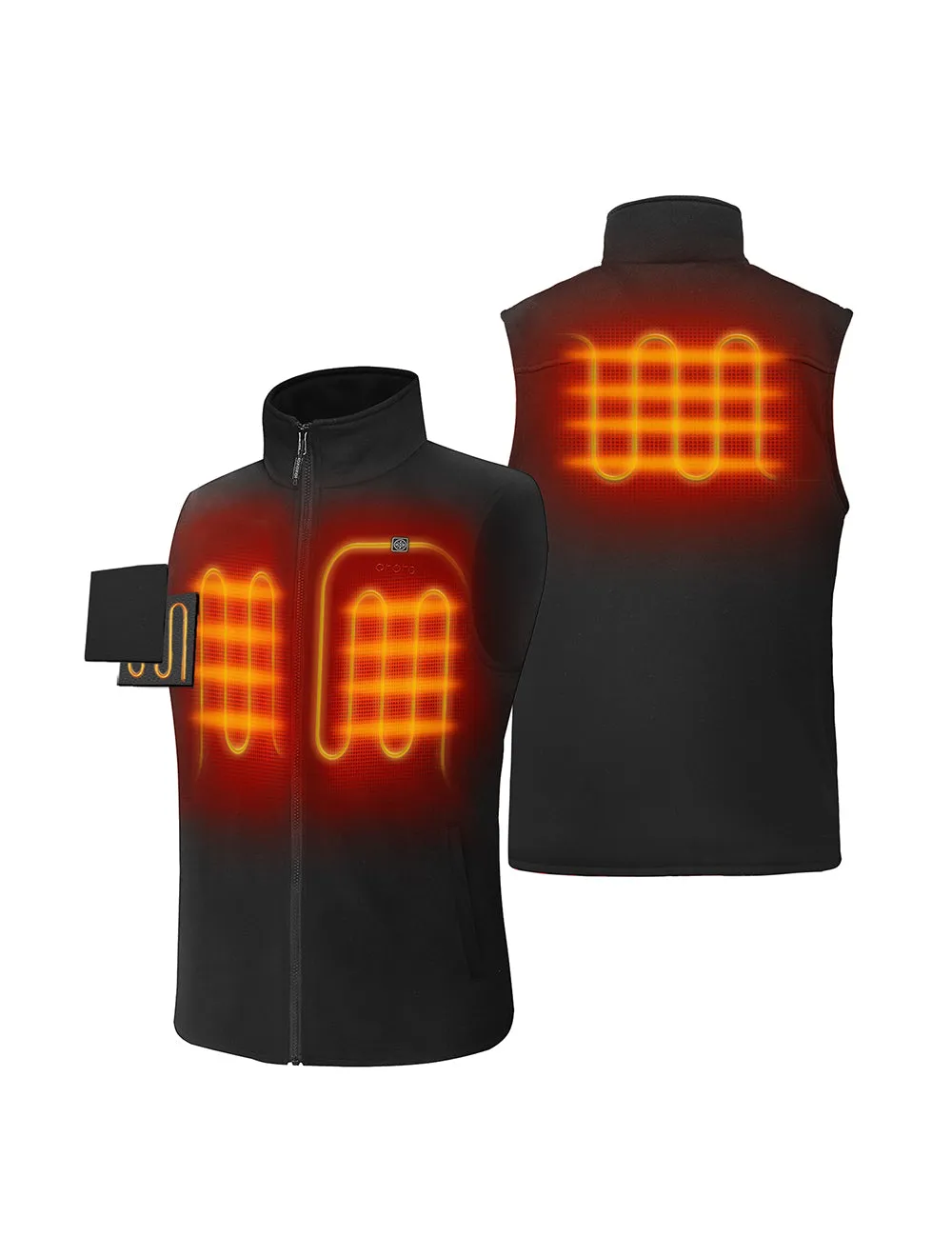 Men's Heated Fleece Vest (Apparel Only)