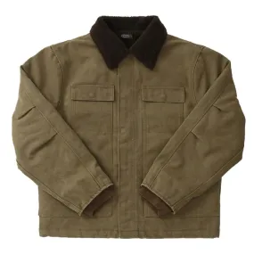 Men's Insulated Velvet Canvas Coat - Thick Workwear Jacket