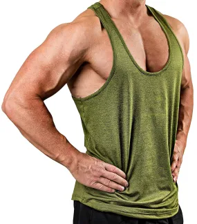 MEN'S SOLID COLOR V-NECK SLEEVELESS TOP T-SHIRT VEST TANK TOP