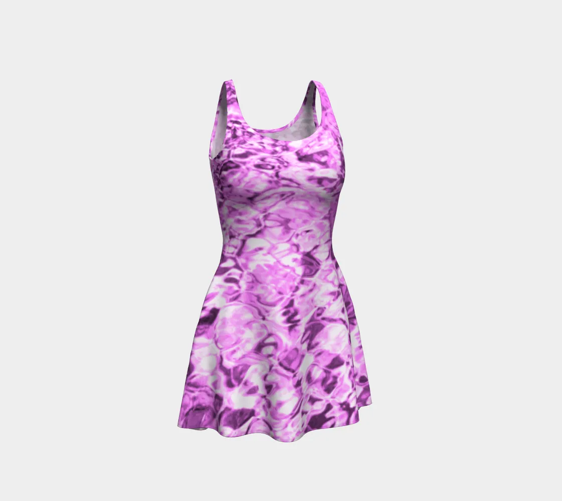 Mermaid Spandex Dress - STYLE Skater - COLOR Purple Water