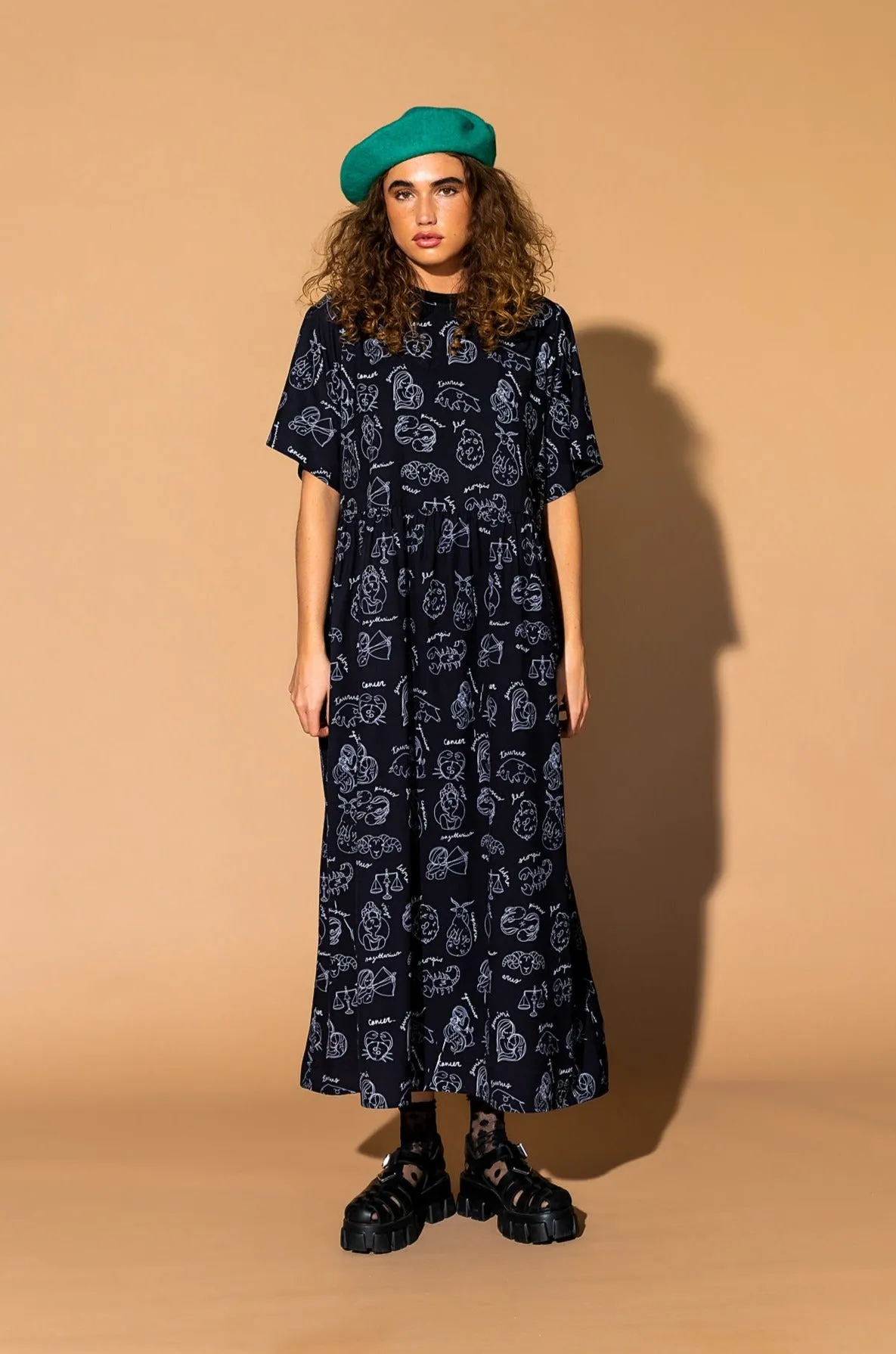 Never Too Much Oversized Dress in Zodiac Love