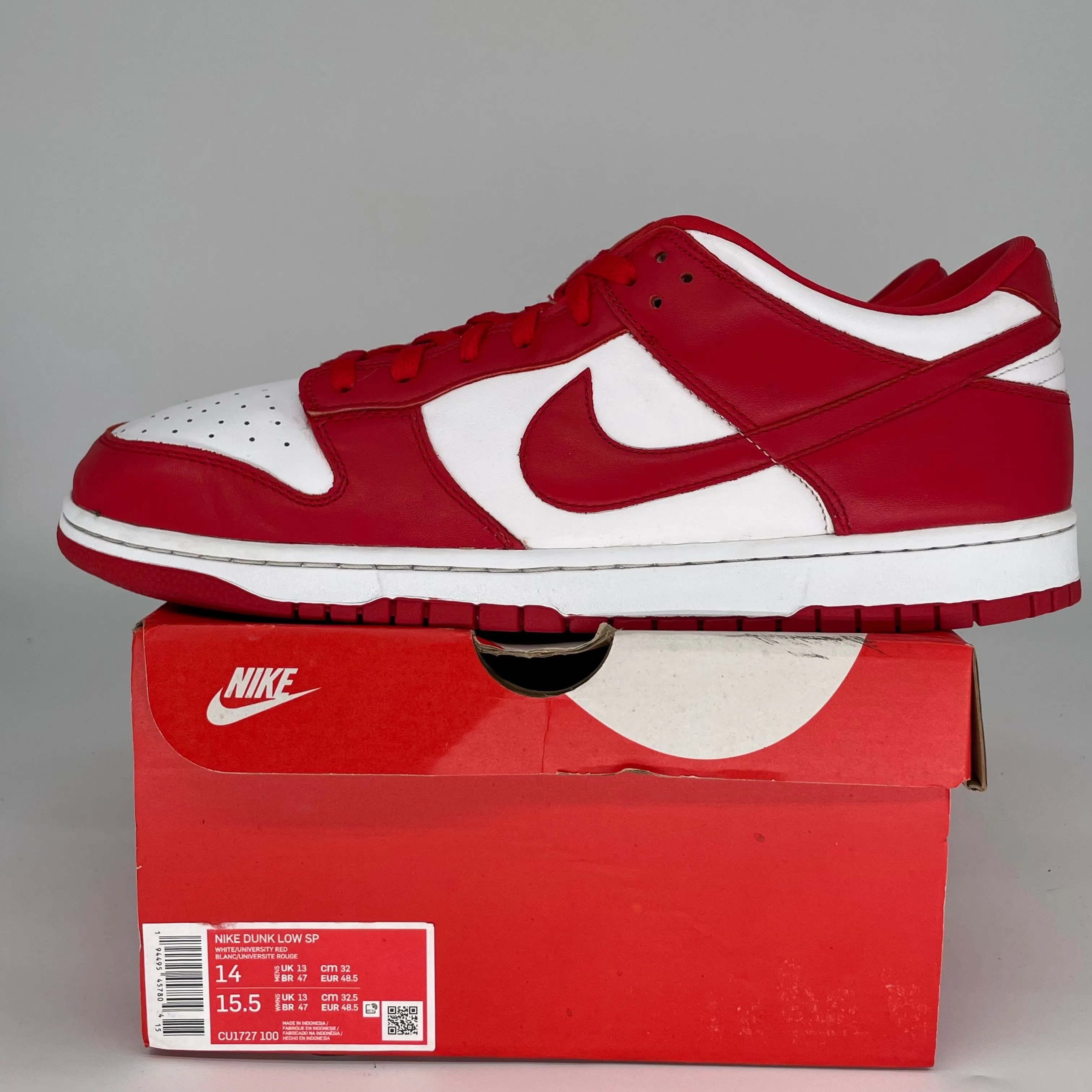 NIKE DUNK LOW ST JOHNS SIZE 14 CU1727-100