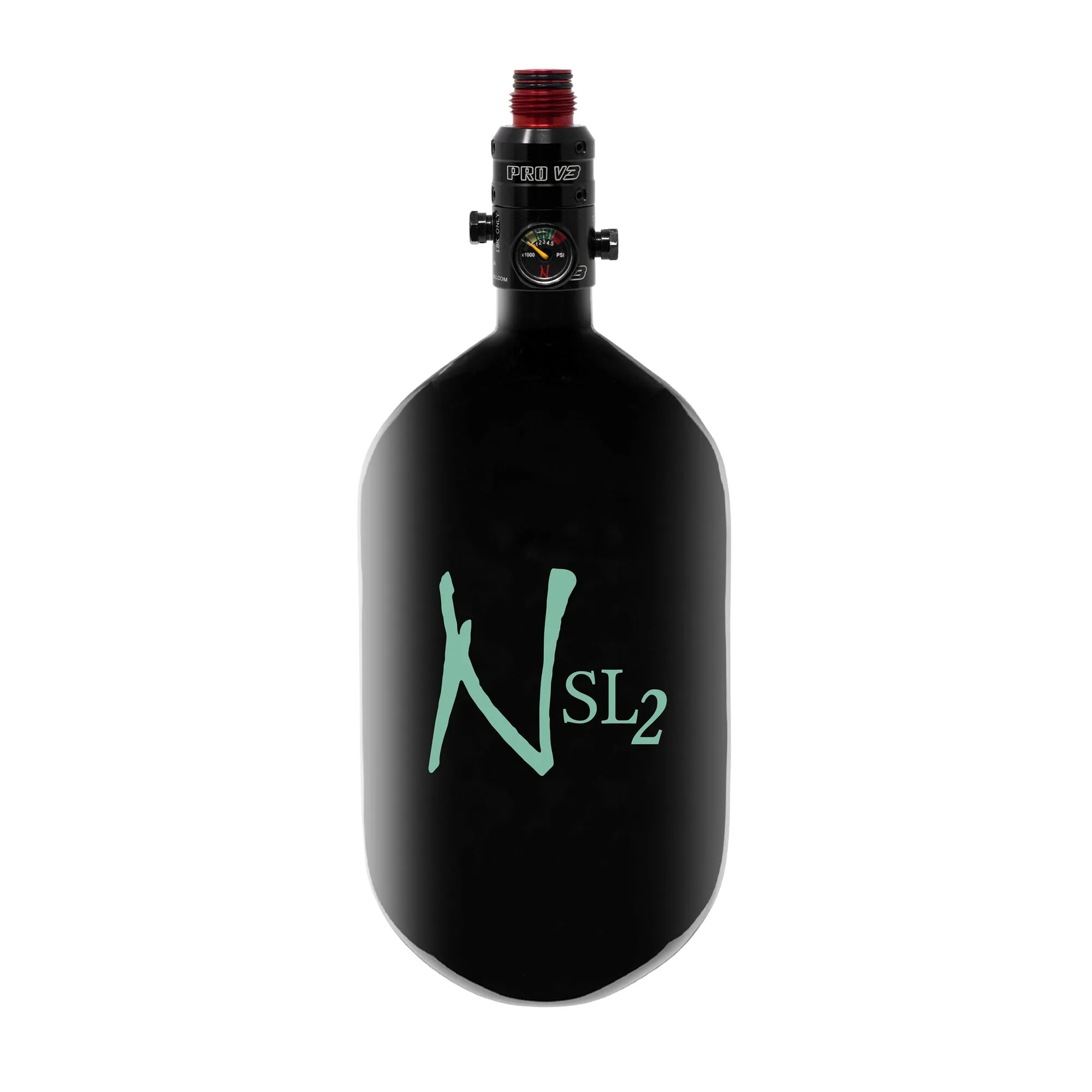 Ninja SL2 68ci 4500psi Hpa Bottle Black W/Teal Logo