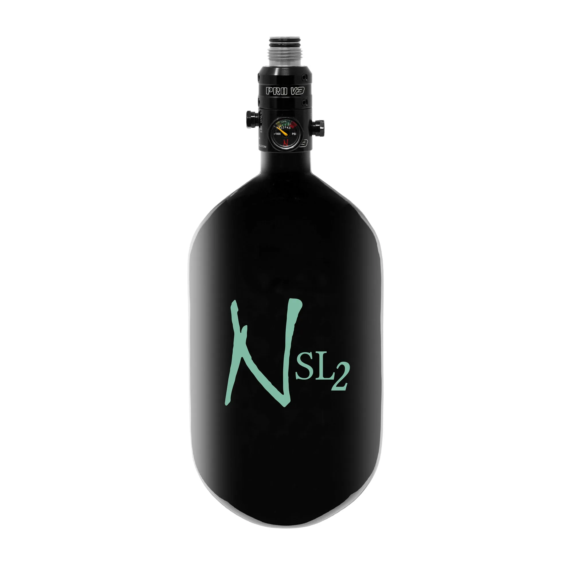 Ninja SL2 68ci 4500psi Hpa Bottle Black W/Teal Logo