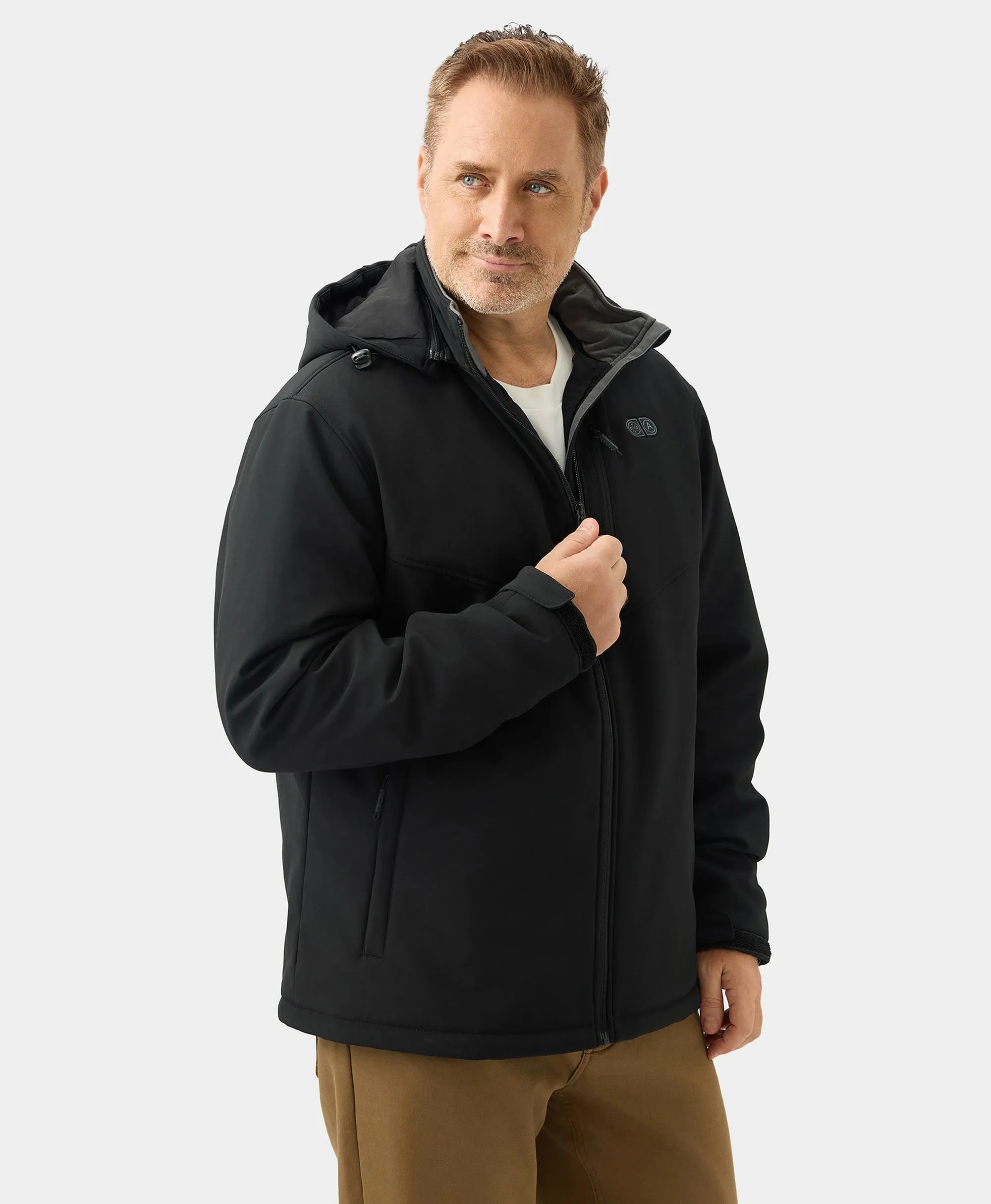 (Open-Box) Men's Heated Dual Control Jacket with 5 Heating Zones (Pocket Heating) (Battery Set Not Included)