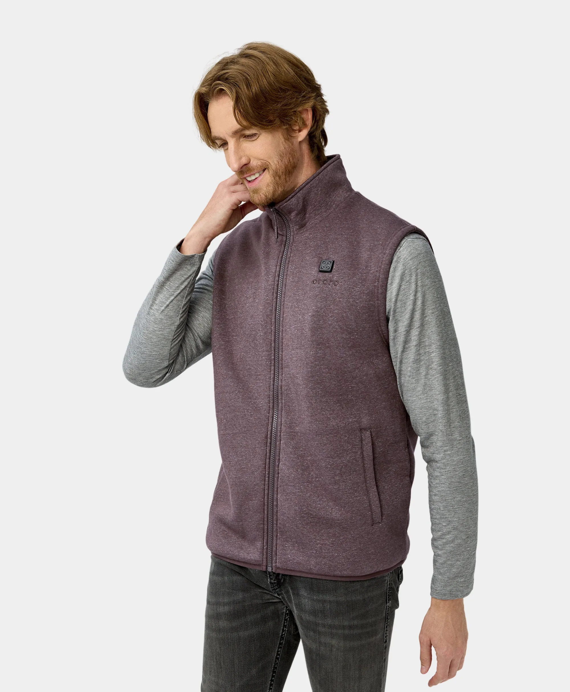 (Open-Box) Men's Heated Fleece Vest - New Colors (Battery Set Not Included)