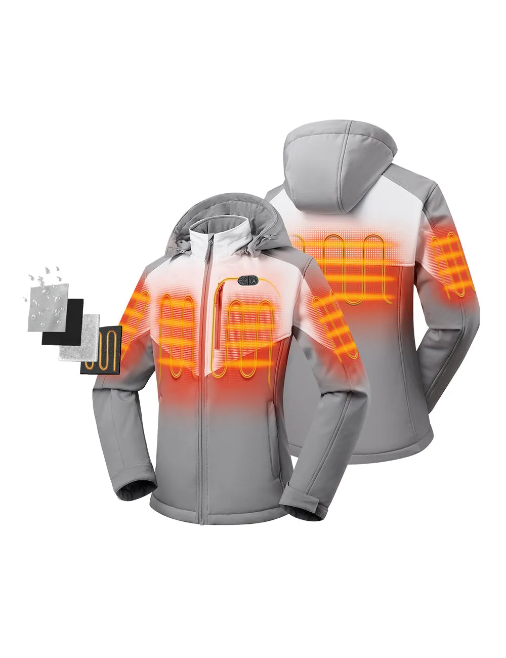 (Open-box) Women's Dual Control Heated Jacket with 5 Heating Zones (Battery Not Included)