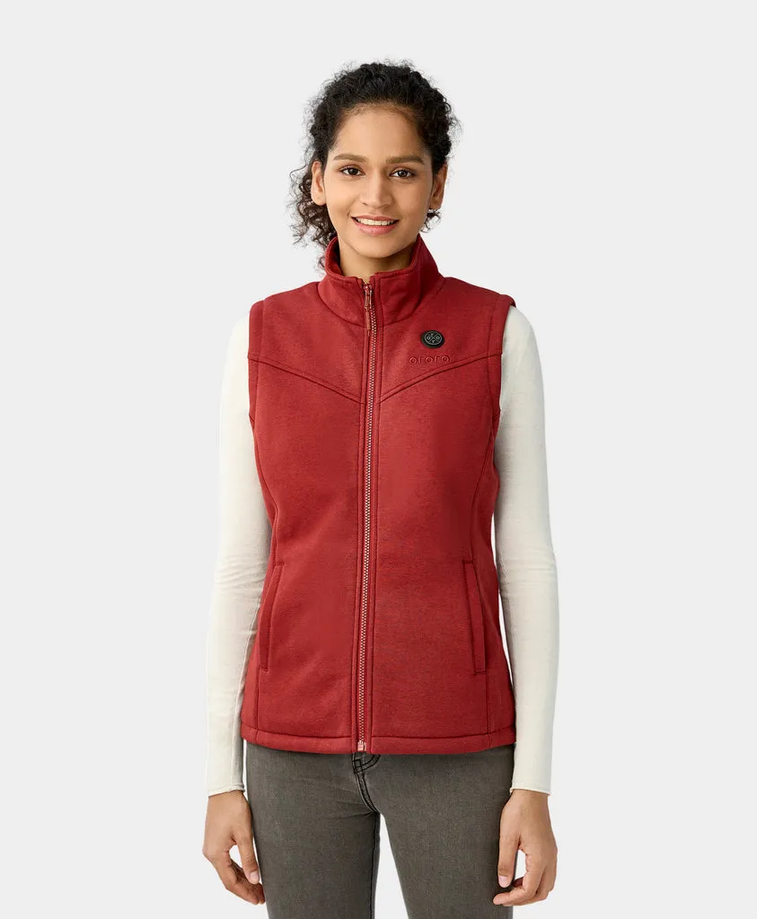 (Open-box) Women's Heated Fleece Vest (Battery Set Not Included)