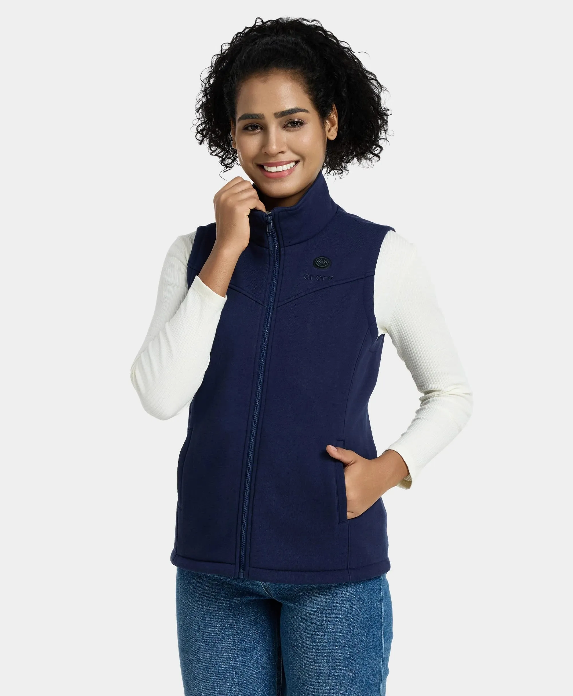 (Open-box) Women's Heated Fleece Vest (Battery Set Not Included)