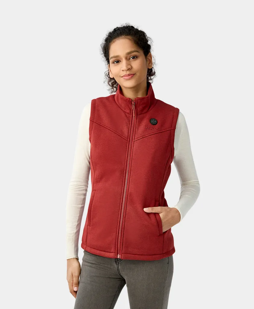 (Open-box) Women's Heated Fleece Vest (Battery Set Not Included)