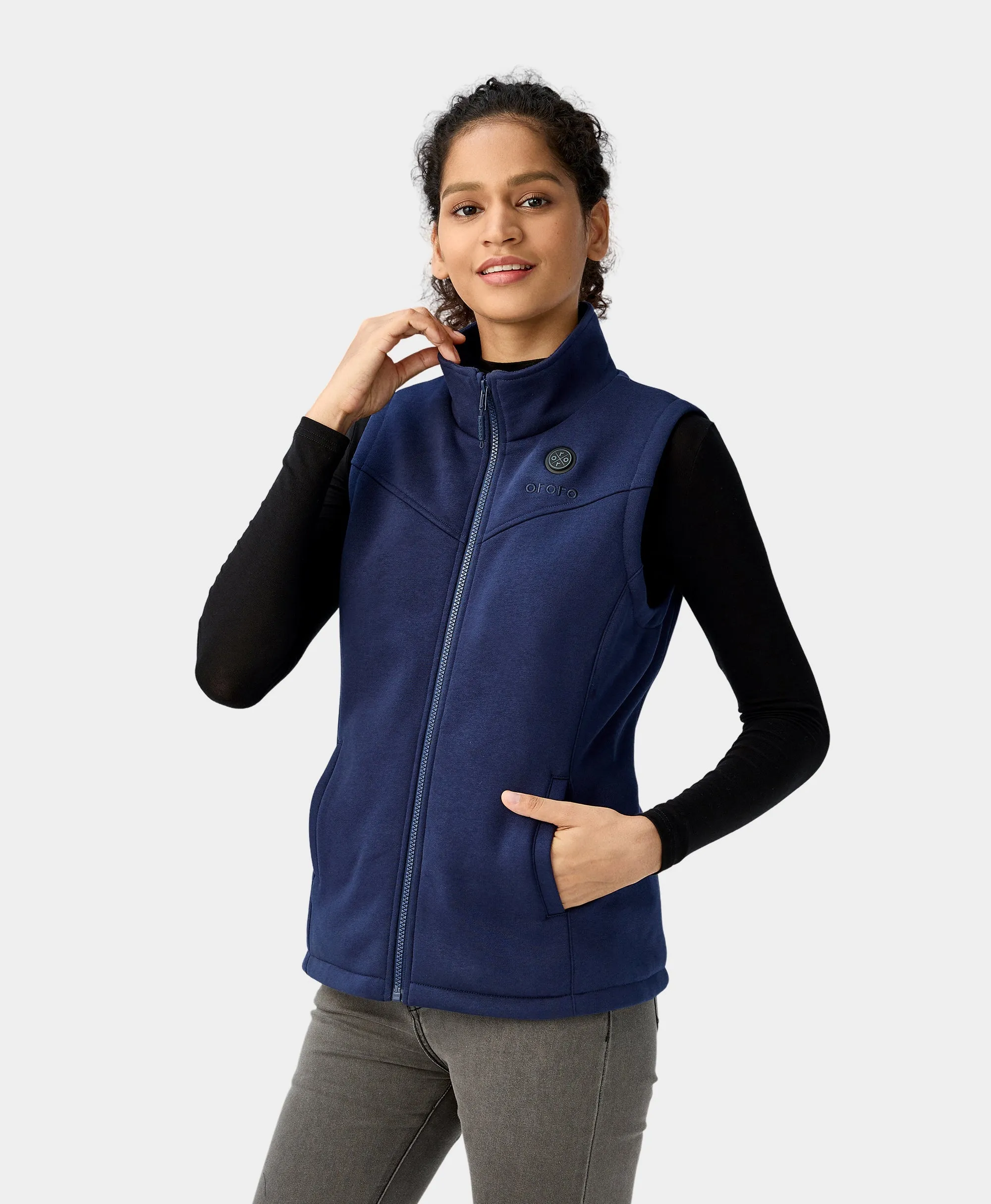 (Open-box) Women's Heated Fleece Vest (Battery Set Not Included)