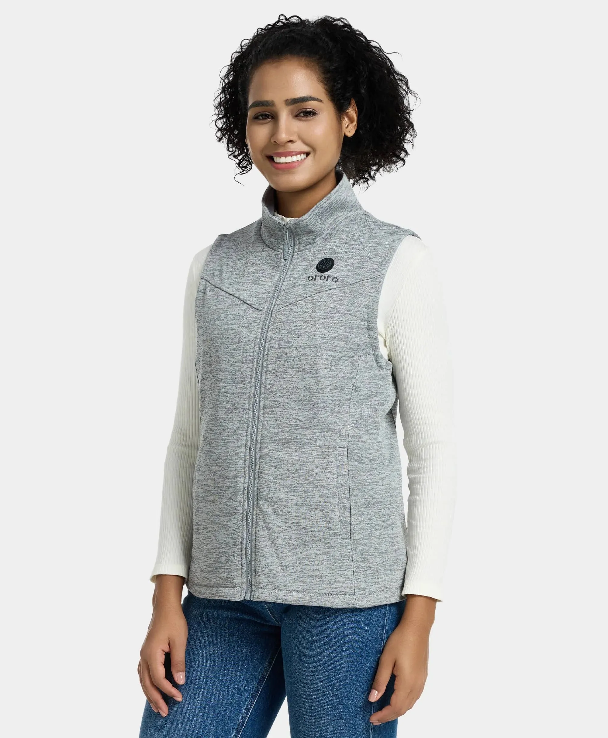 (Open-box) Women's Heated Fleece Vest (Battery Set Not Included)