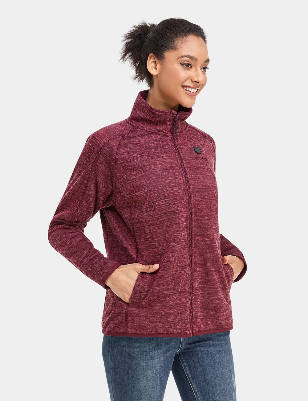 (Open-box) Women's Heated Full-Zip Fleece Jacket