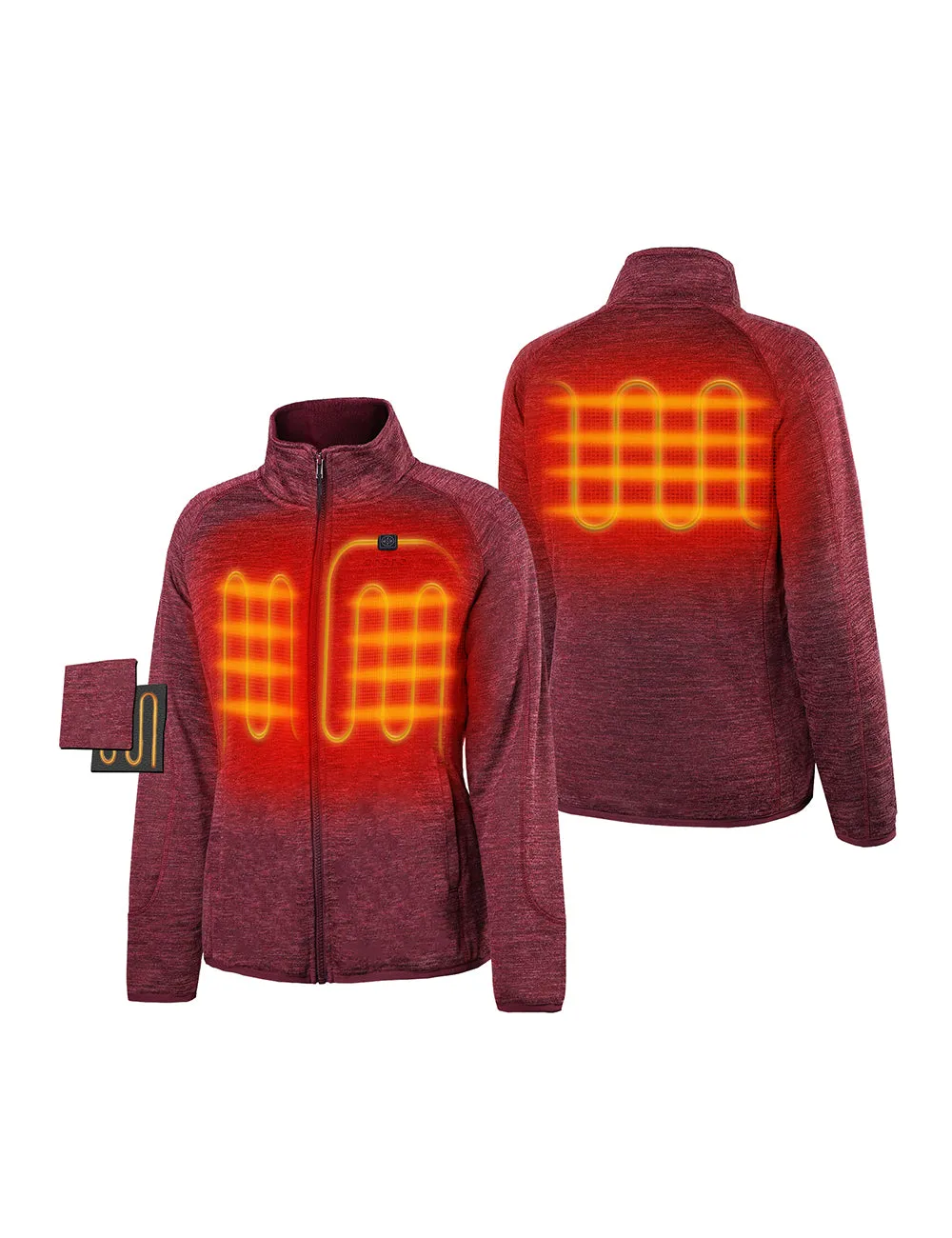 (Open-box) Women's Heated Full-Zip Fleece Jacket