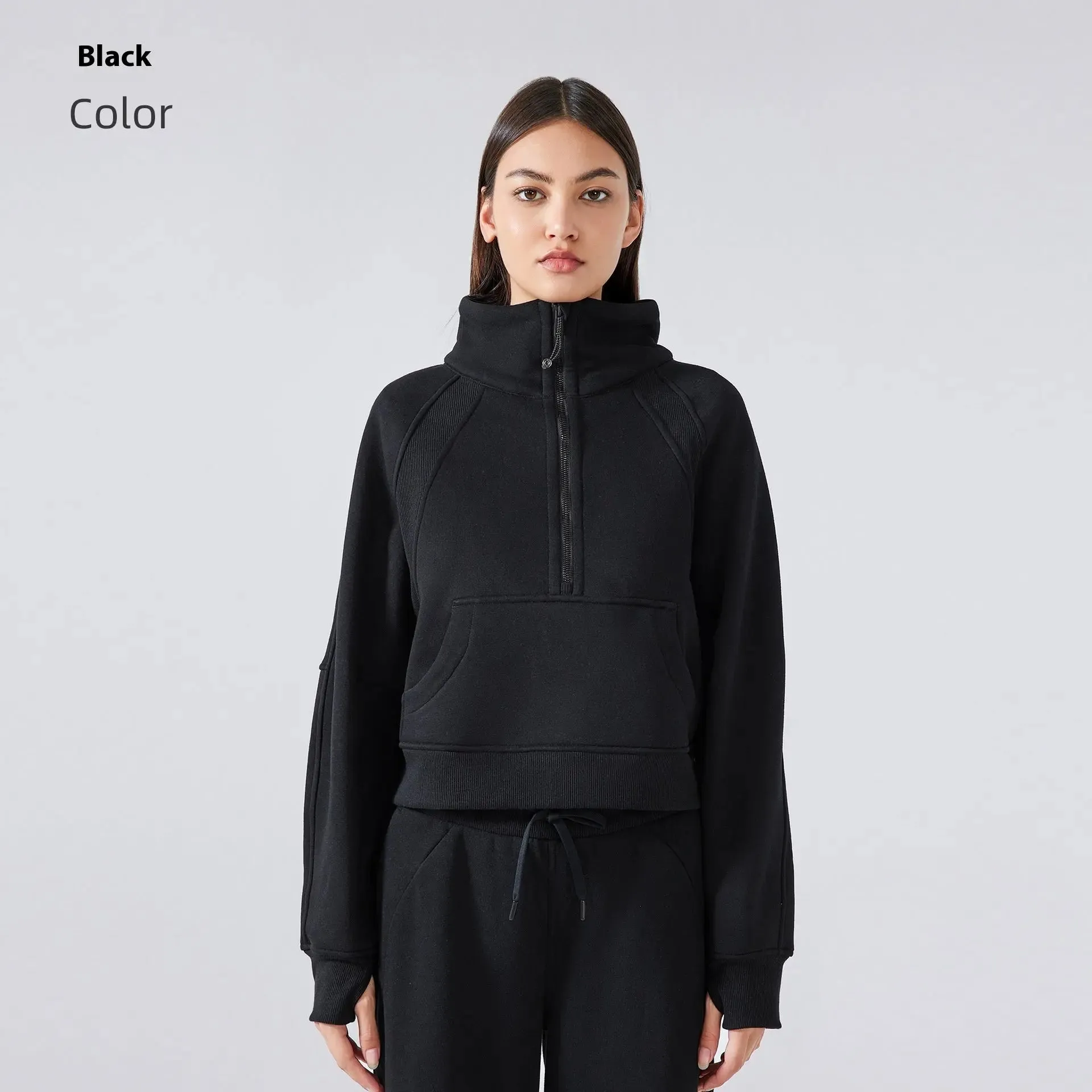 Outer Wear Thermal Fleece Thickening Exercise Sweater jacket