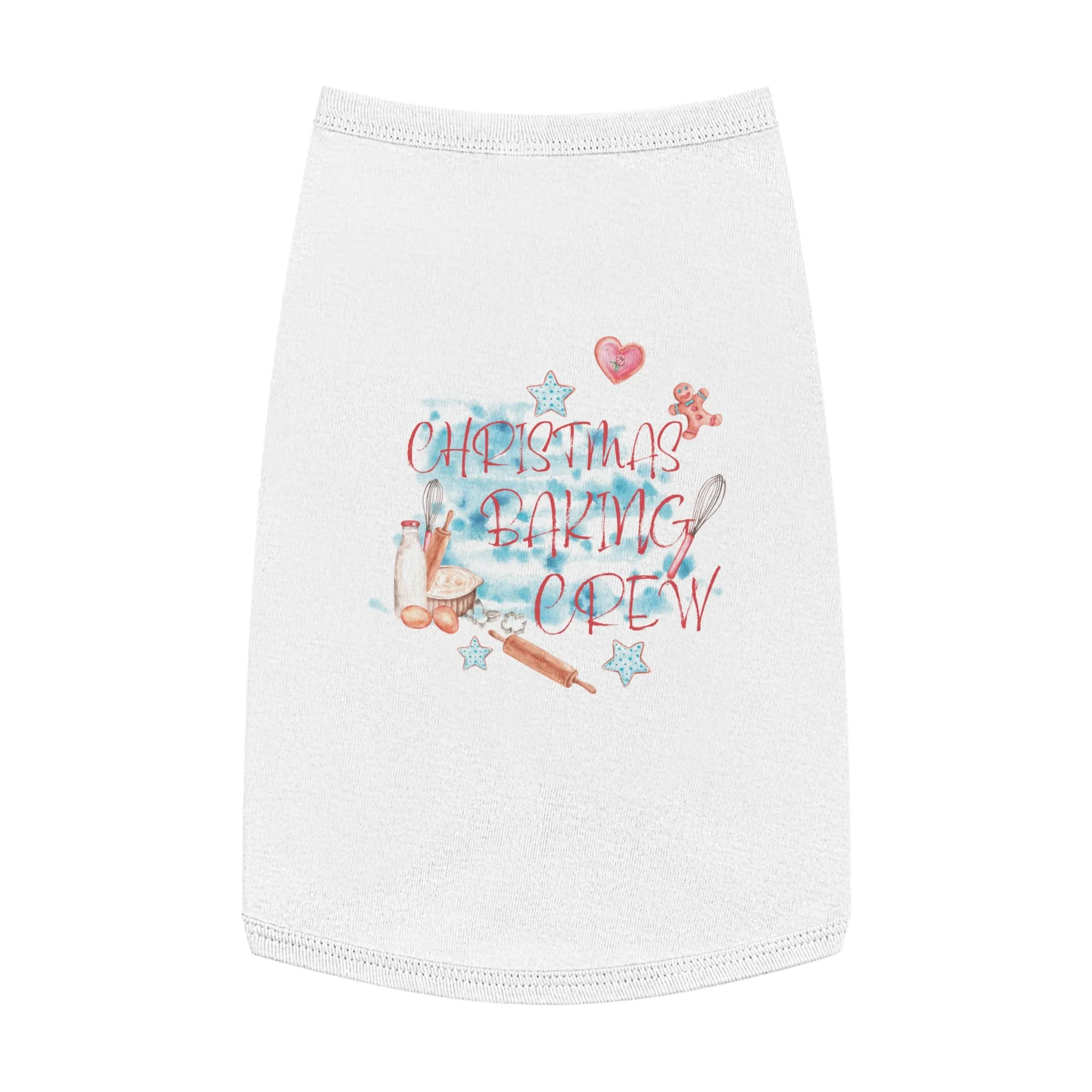 Pet Tank Top, Christmas Baking Crew, Christmas Pet Tank Top