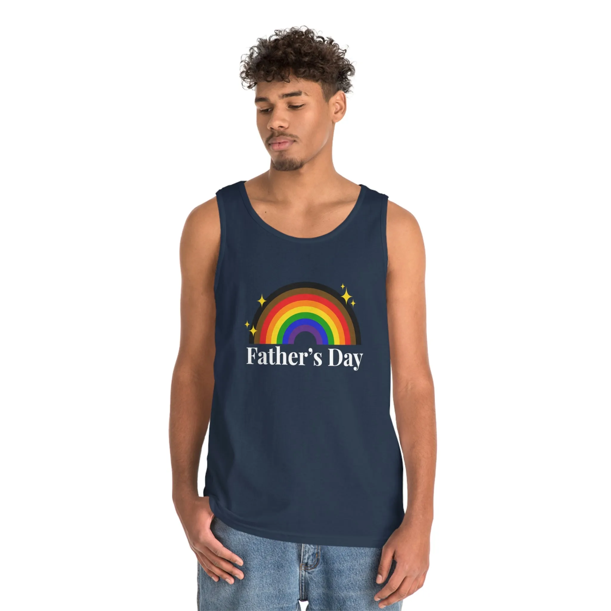 Philadelphia Pride Flag Heavy Cotton Tank Top Unisex Size - Father's Day