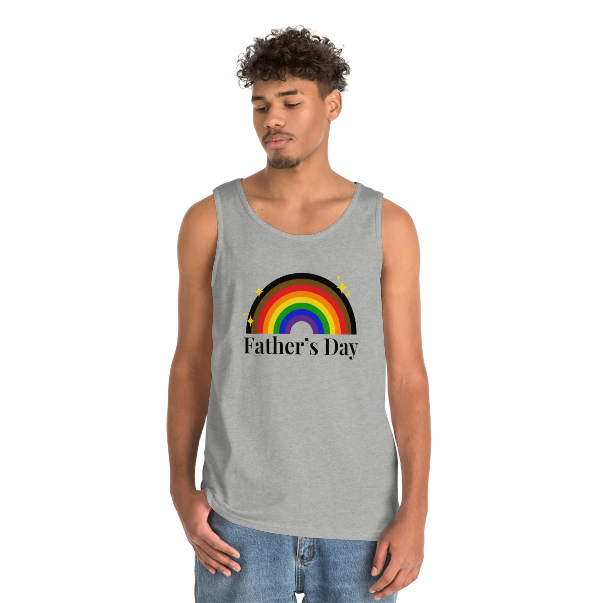 Philadelphia Pride Flag Heavy Cotton Tank Top Unisex Size - Father's Day